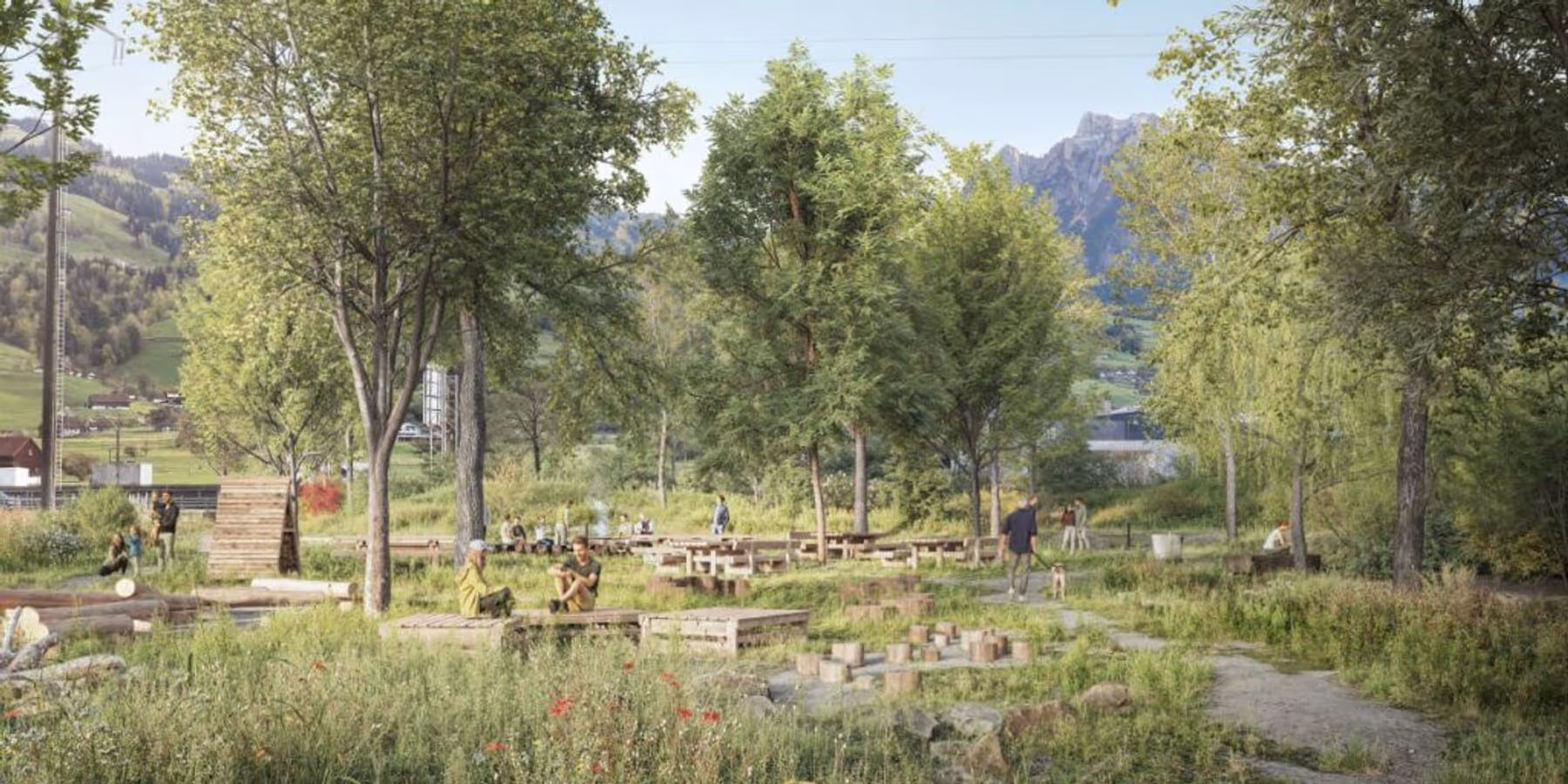 Naturpark im Gebiet Seemattli in Schwyz