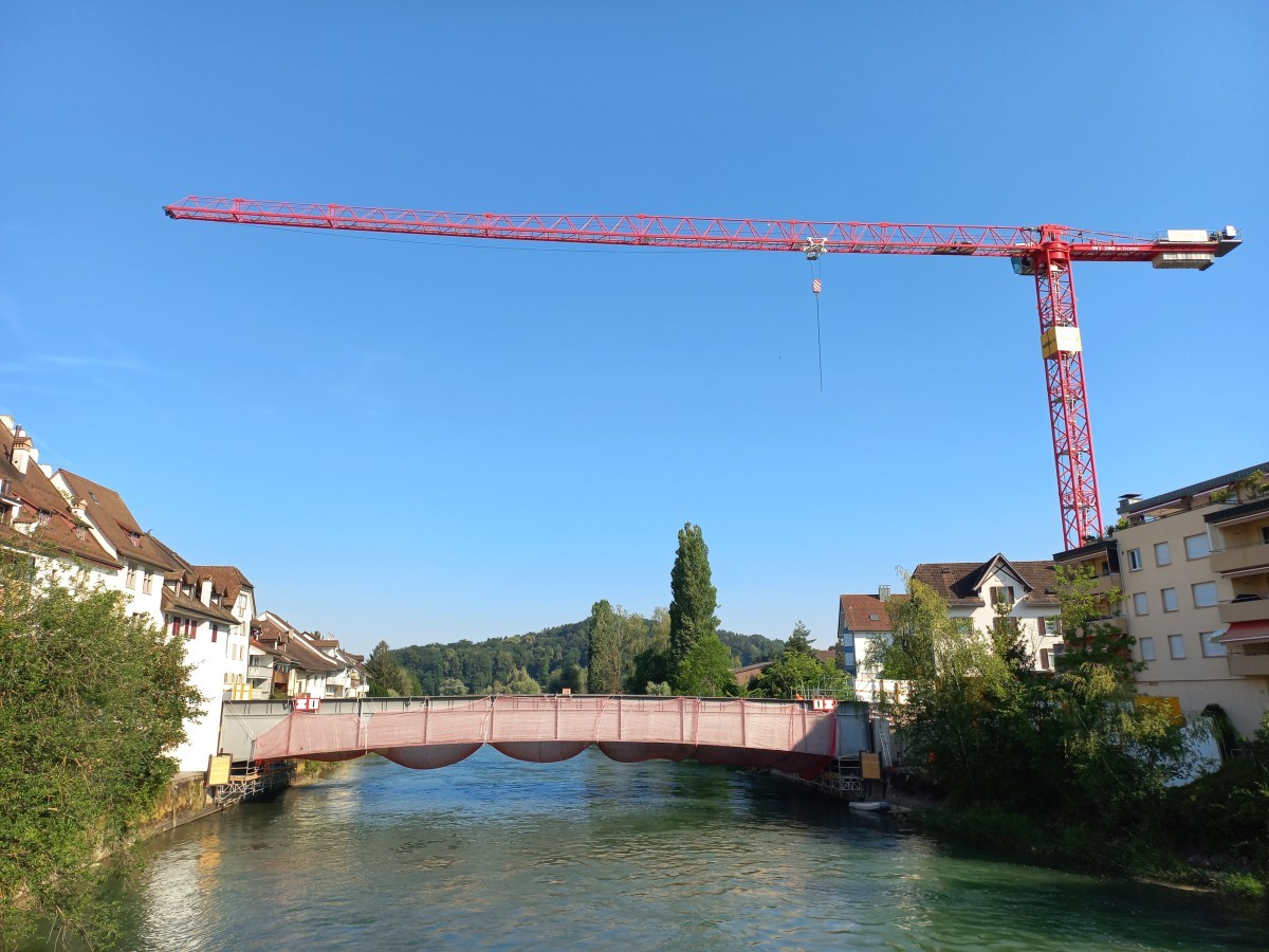 Sanierung der alten Reussbrücke in Mellingen AG