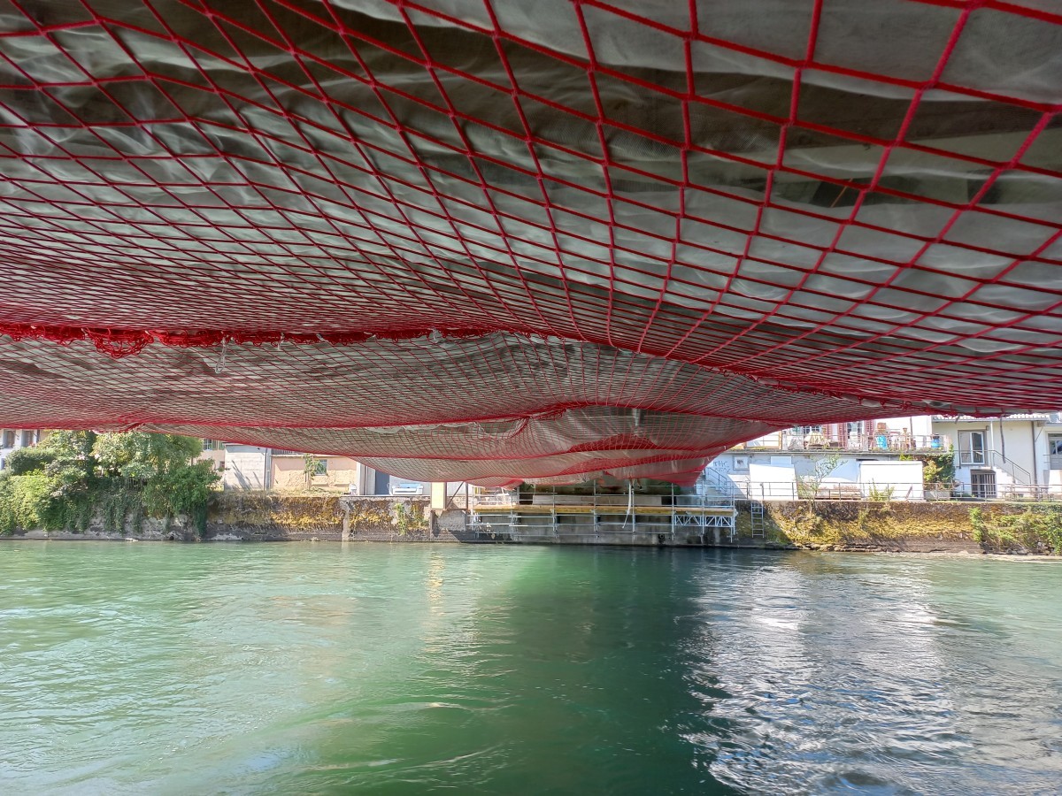 Unterseite der alten Reussbrücke in Mellingen AG