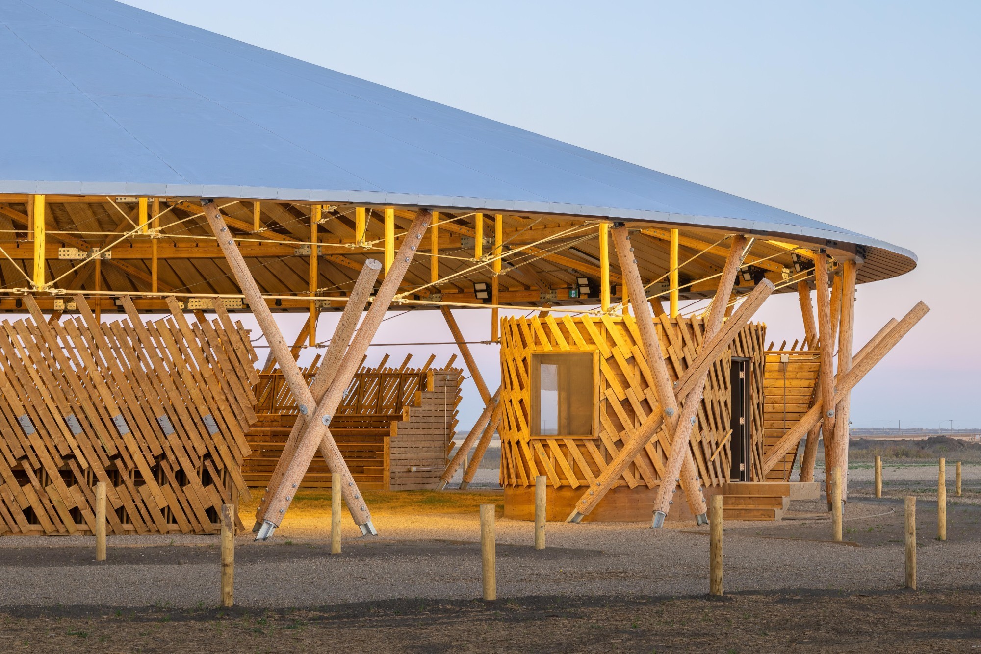 Muscowpetung Powwow Arbour (Aussenansicht, Detail)