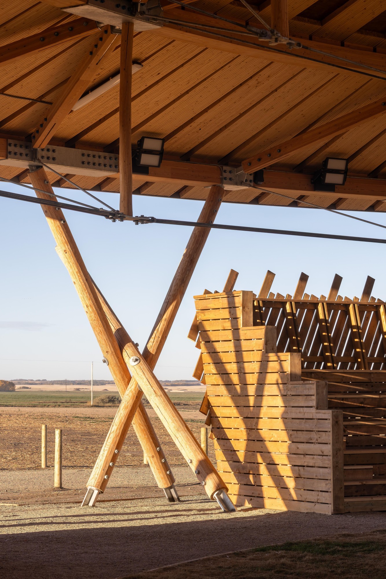 Muscowpetung Powwow Arbour (Detail Innenraum)