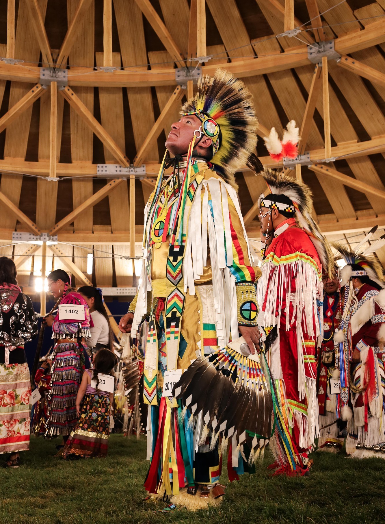Tänzer bei einem Powwow.