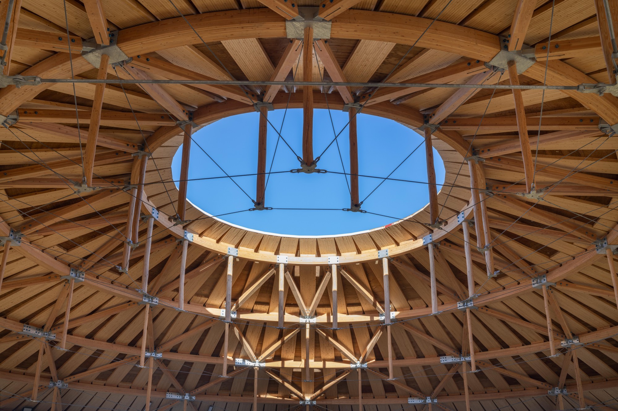 Muscowpetung Powwow Arbour (Dach, Detail von Innen)