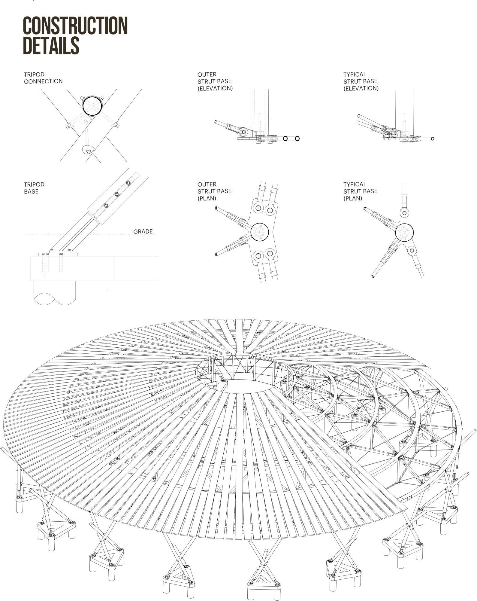 Muscowpetung Powwow Arbour  (Konstruktionsdetails)
