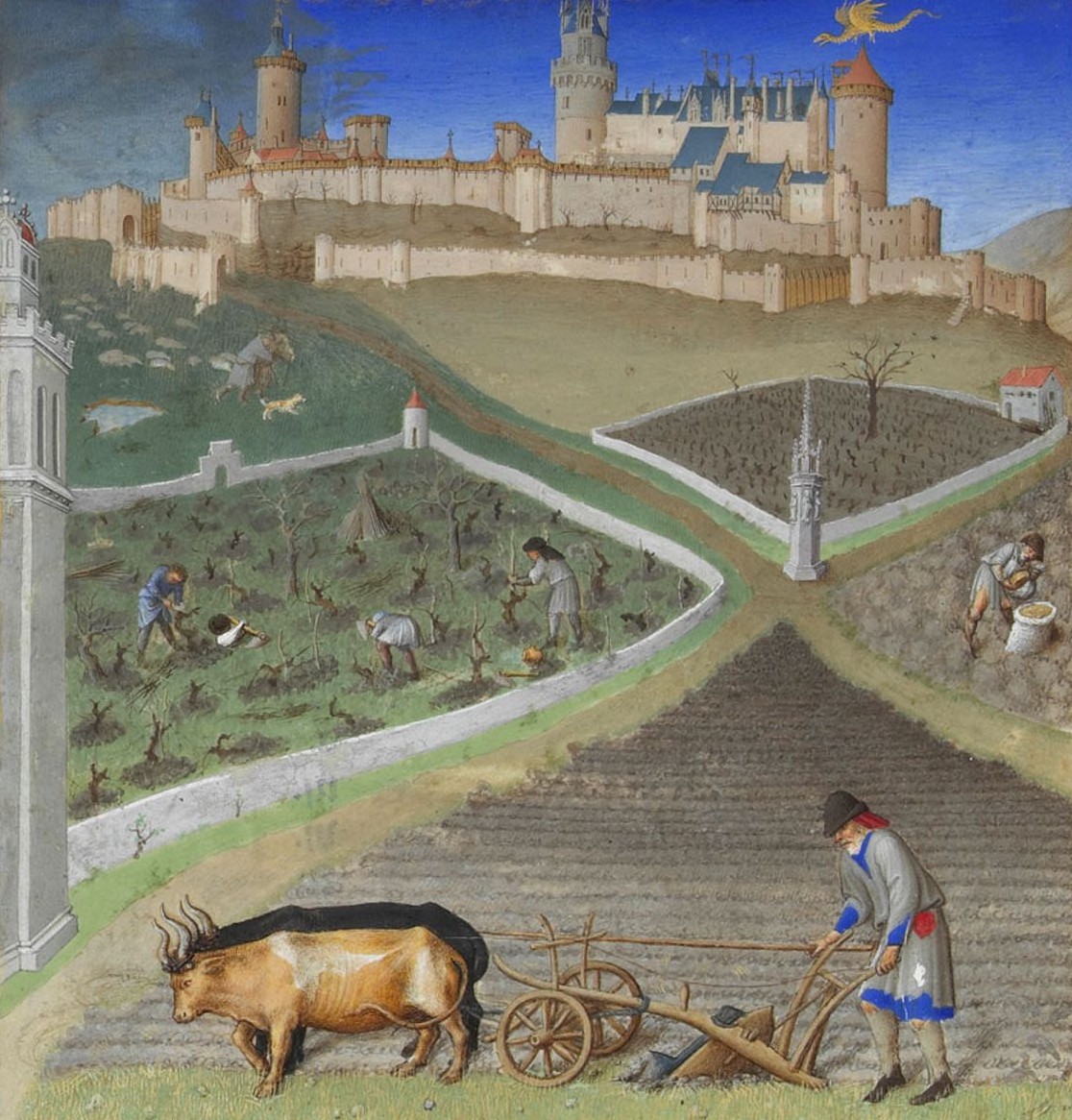 Kalenderblatt für den März, Les Très RIches Heures du duc de Berry