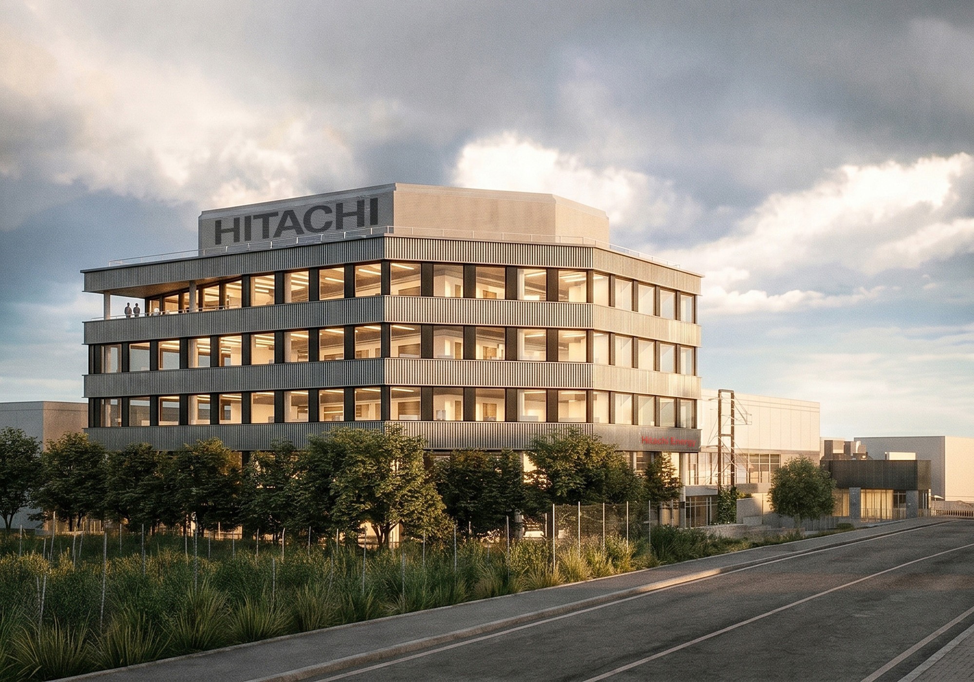 Visualisierung Standortausbau von Hitachi Energy in Lenzburg