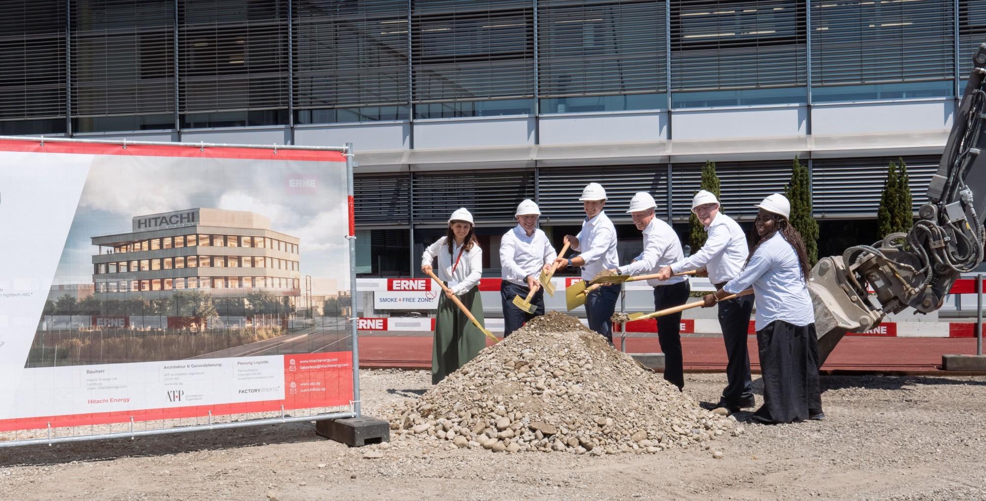 Spatenstich für Hitachi Energy in Lenzburg