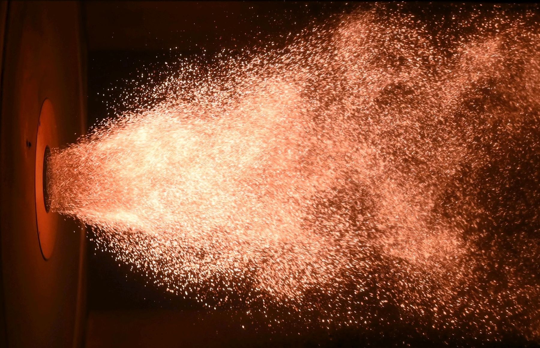 Eisenstaubflamme