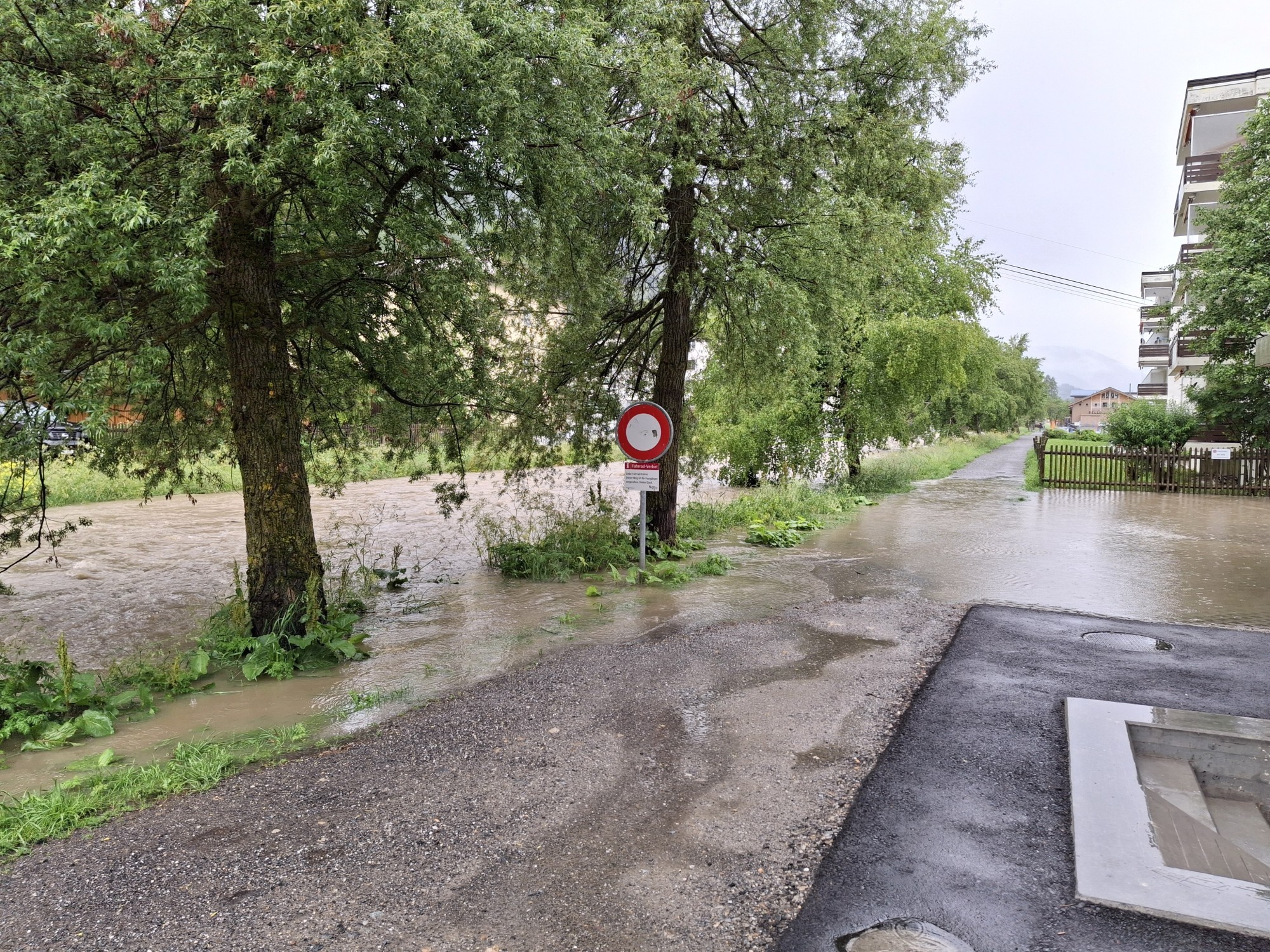 Hochwasser von Juli 2024 in Davos