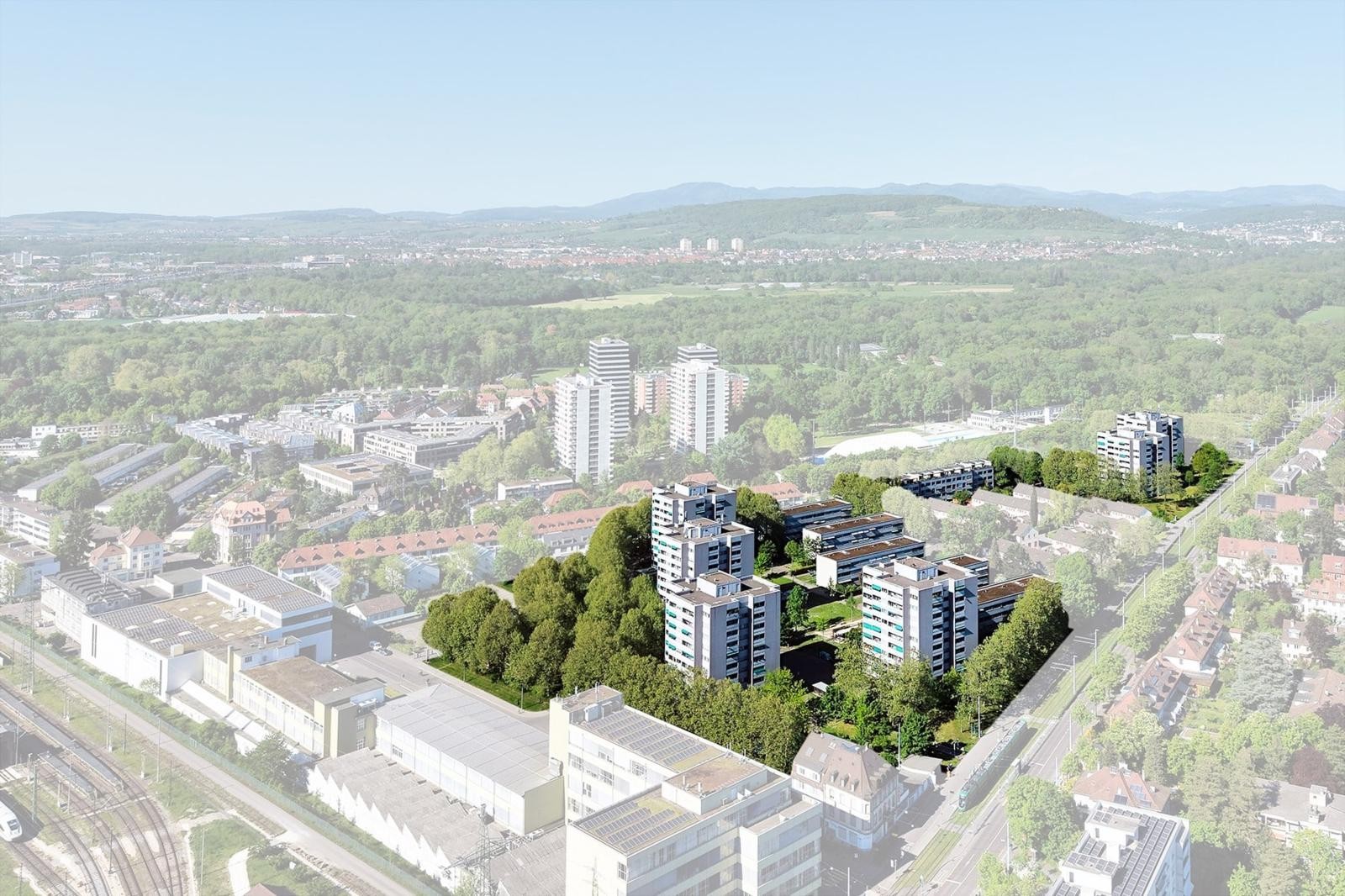 Areal im Surinam in Basel