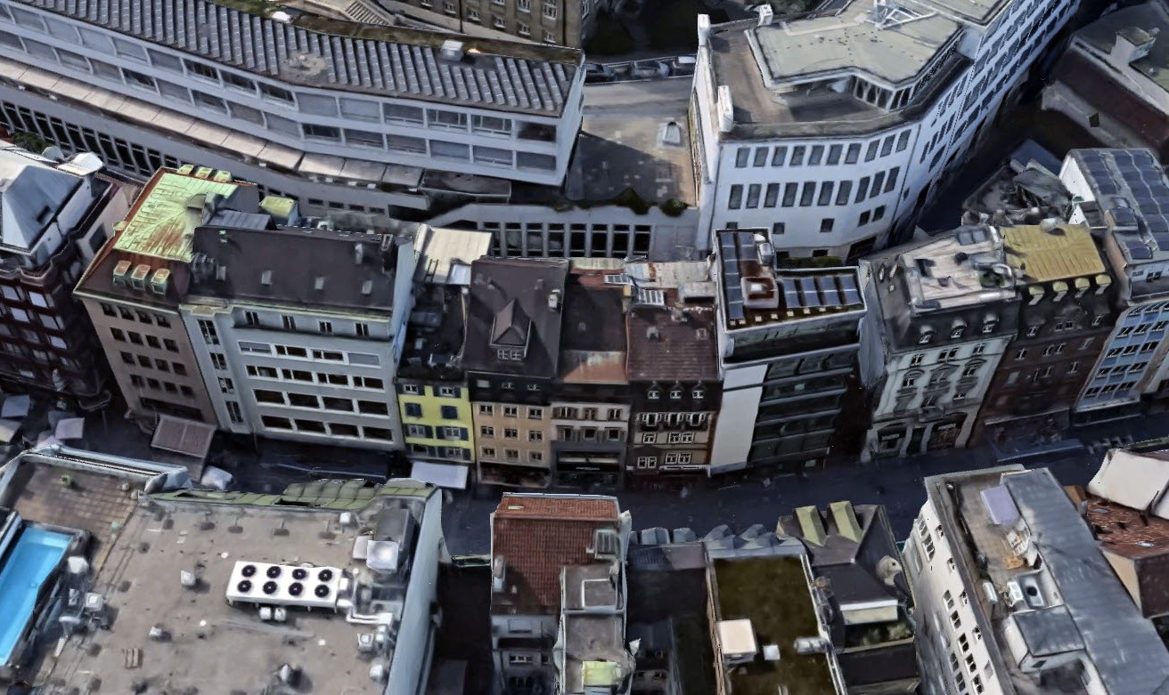 Liegenschaften Steinenvorstadt 16 bis 22 in Basel