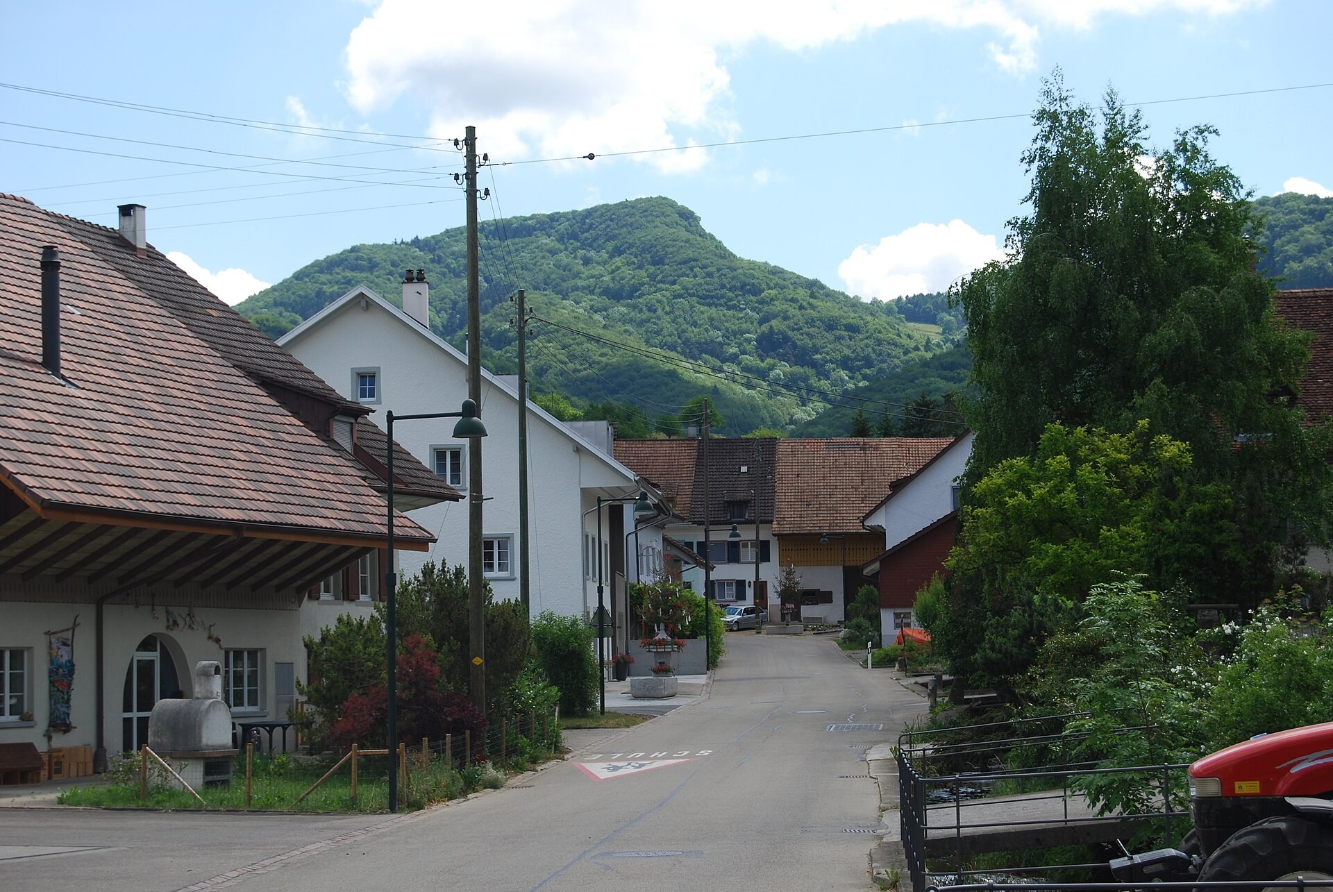 Dorf Zelglingen im Kanton Baselland