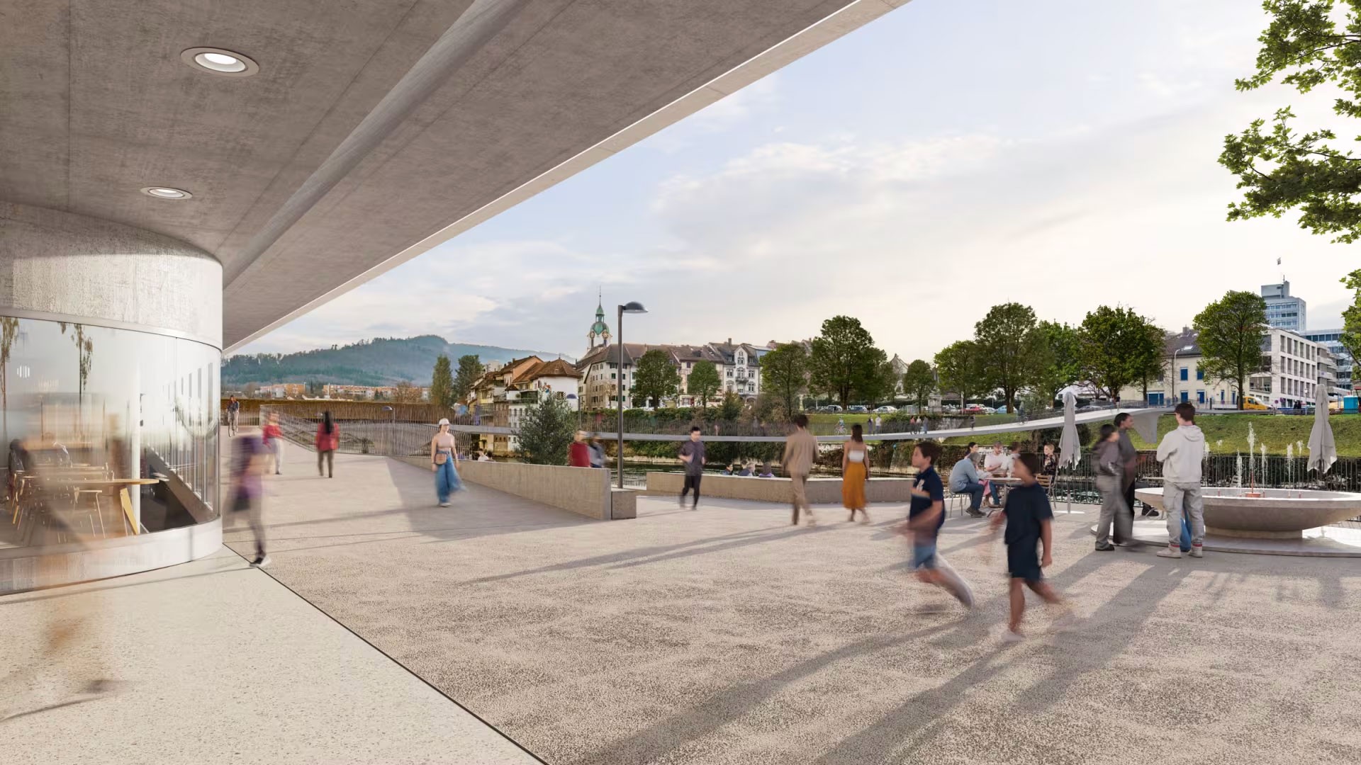 Visualisierung neuer Bahnhofplatz in Olten