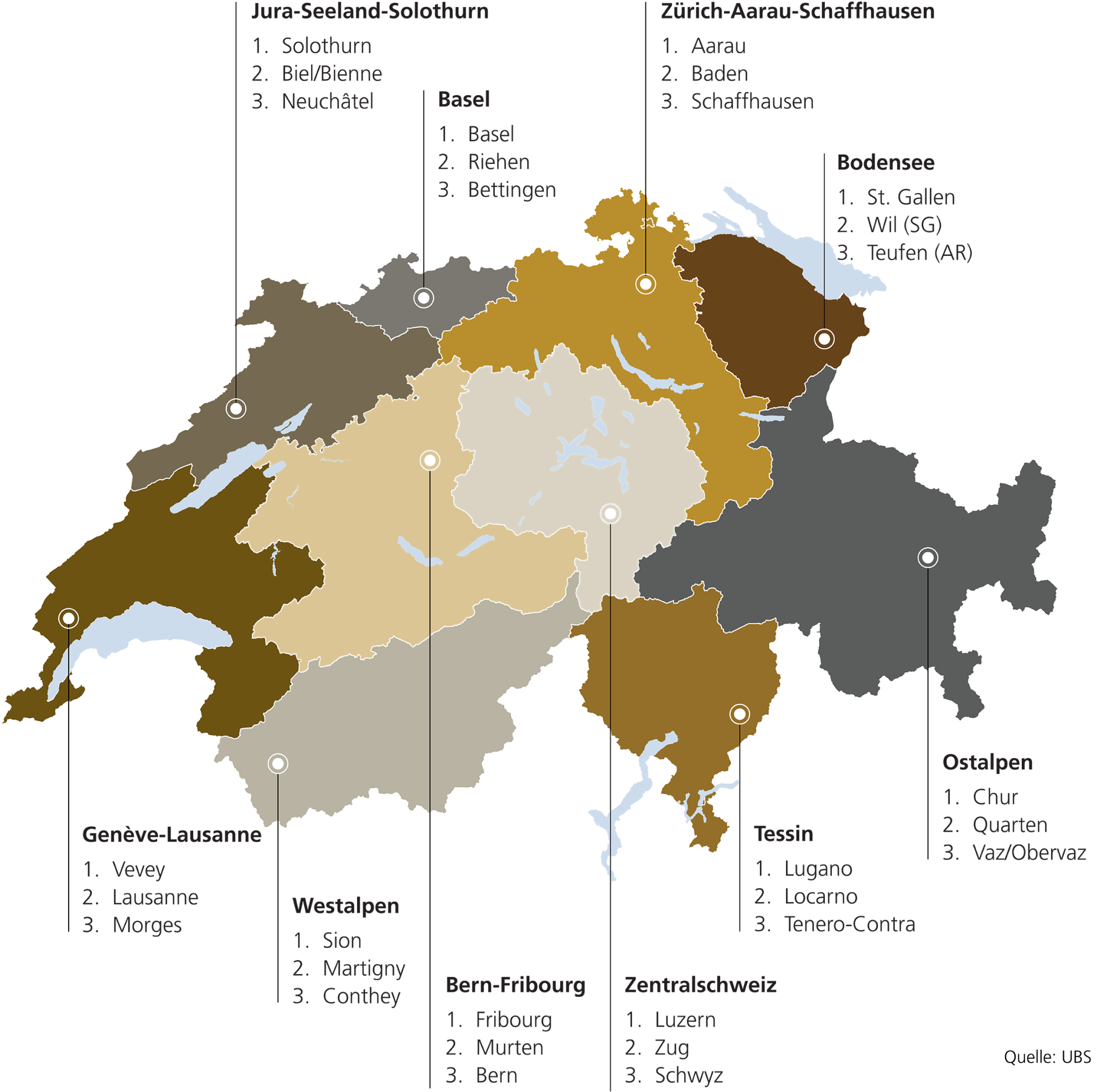 Karte Schweiz