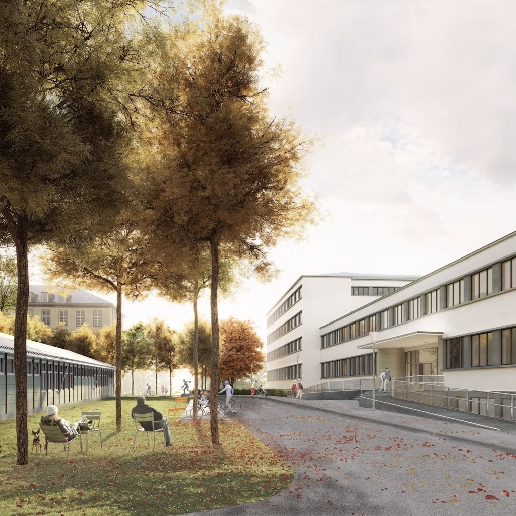 Haupteingang zur Schweizerischen Nationalbibliothek Bern