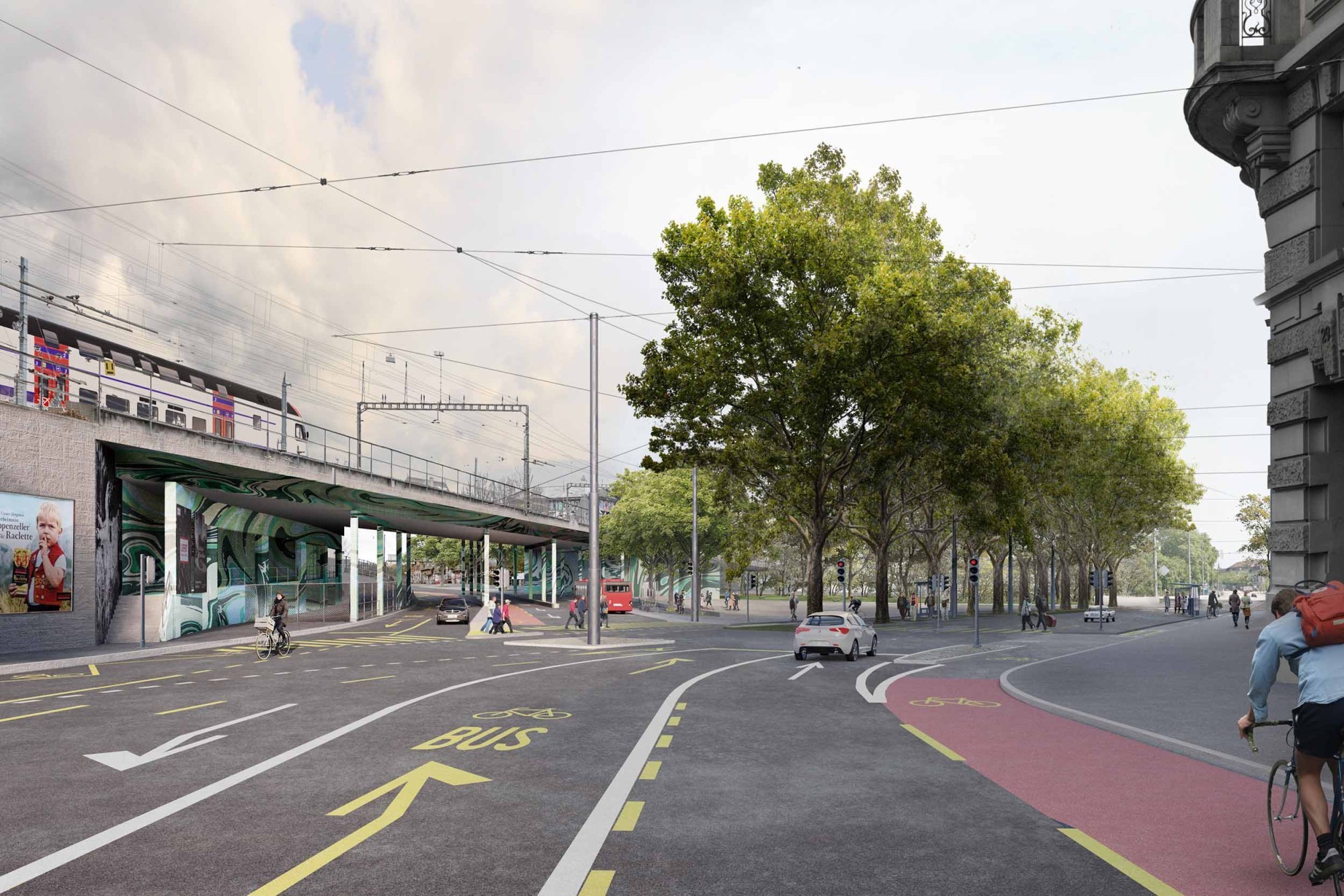Visualisierung Verkehrsmassnahmen am Bollwerk Stadt Bern
