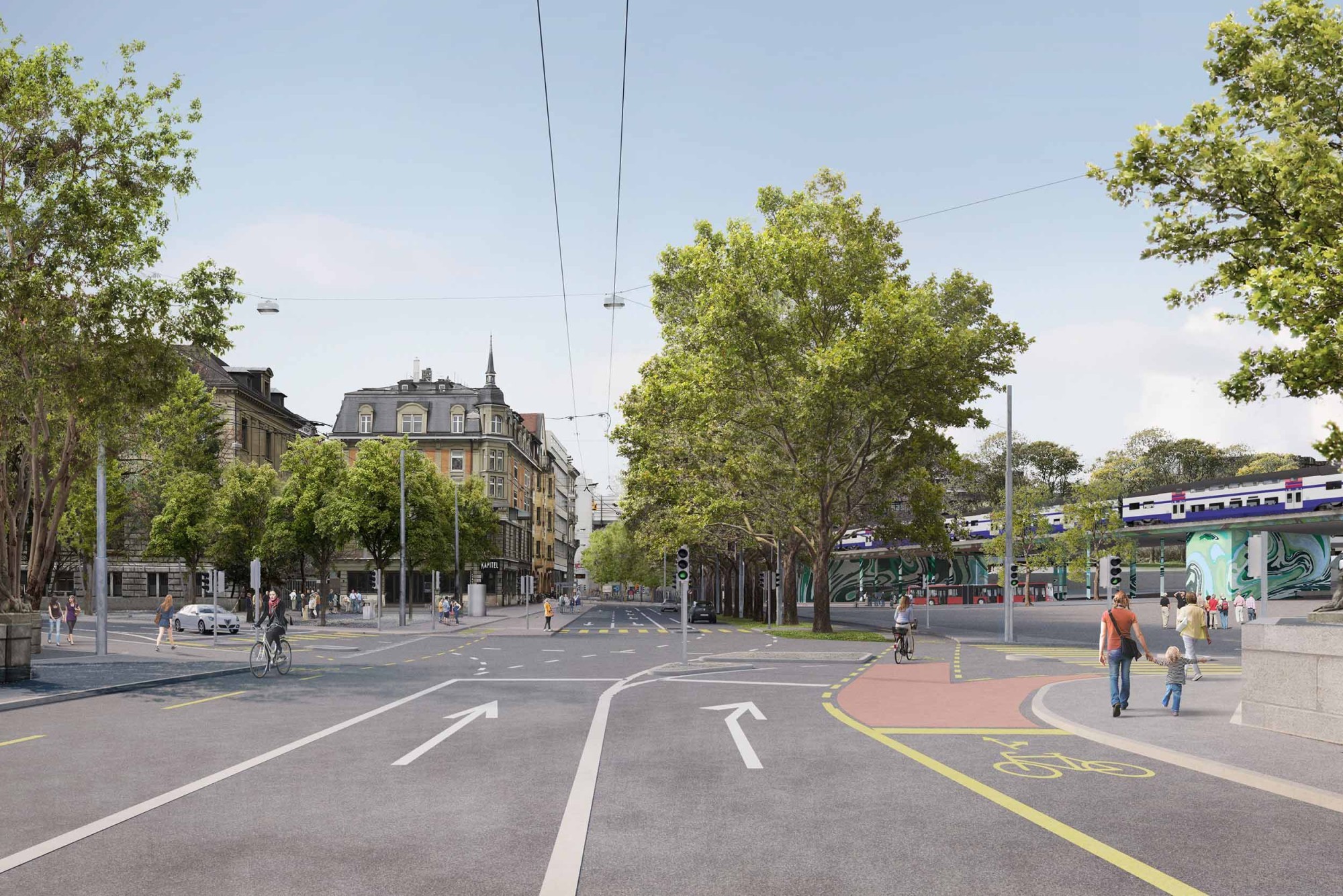 Visualisierung Verkehrsmassnahmen am Bollwerk Stadt Bern