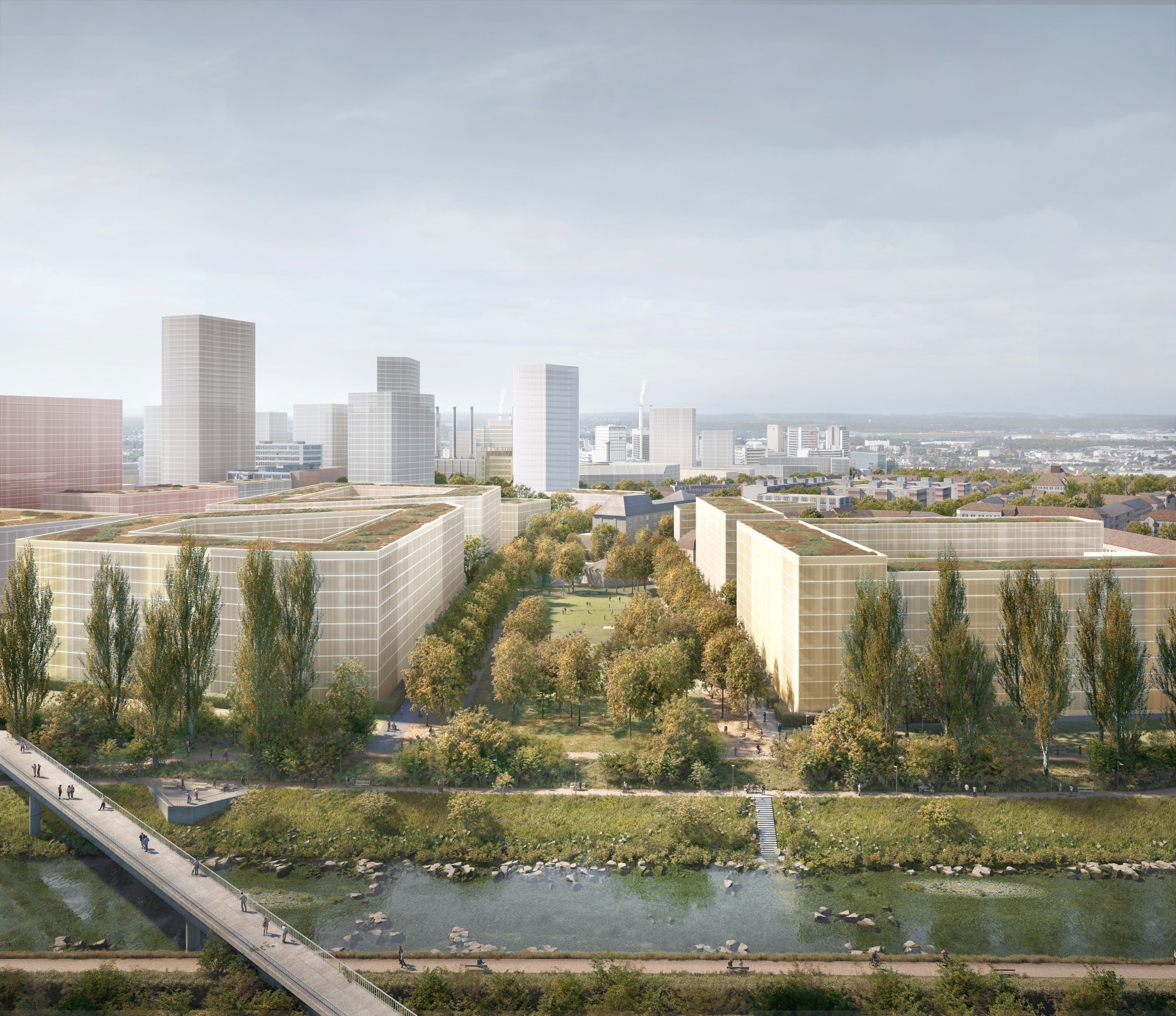 Visualisierung Projekt Klybeck Plus in Basel