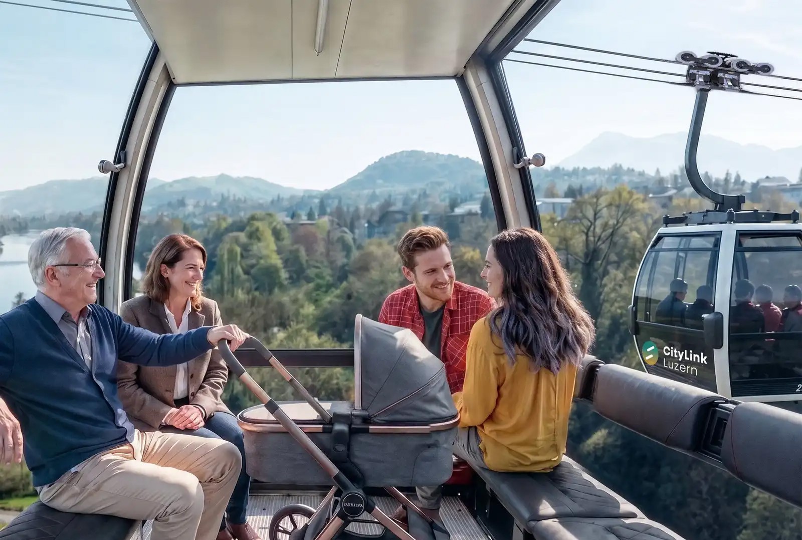 Visualisierung des City-Link-Projekts in der Stadt Luzern