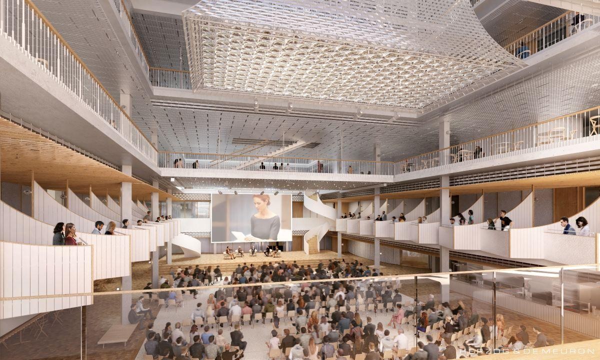 Visualisierung Innenraum Forum UZH