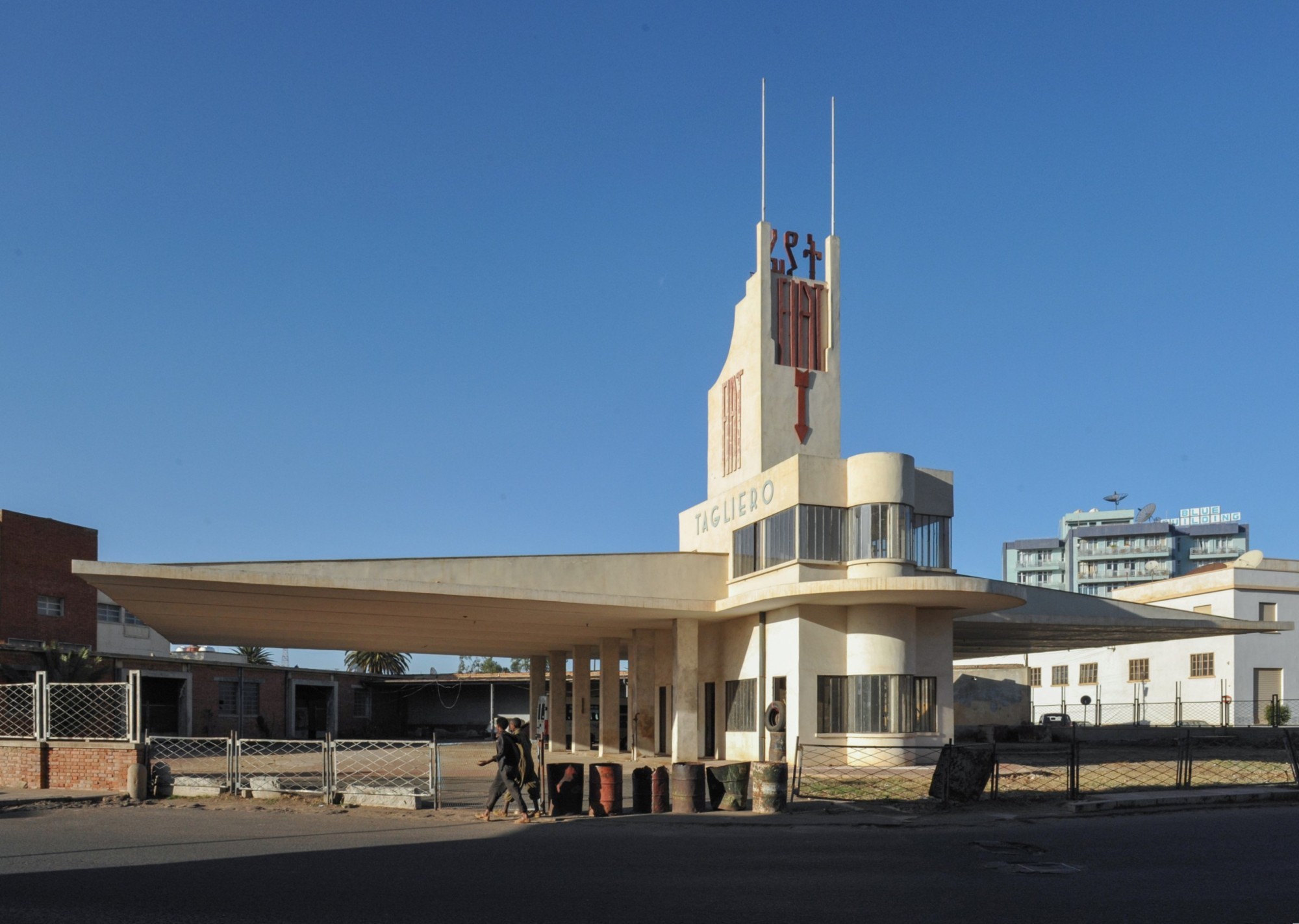 Die Fiat-Tagliero-­Tankstelle in Asmara, Eritrea