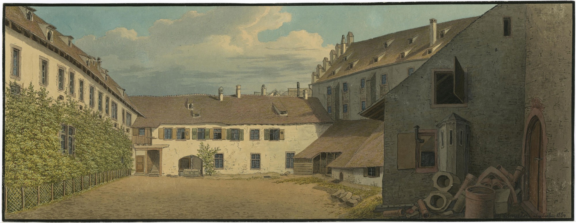 Aquarell von Johann Jakob Schneider