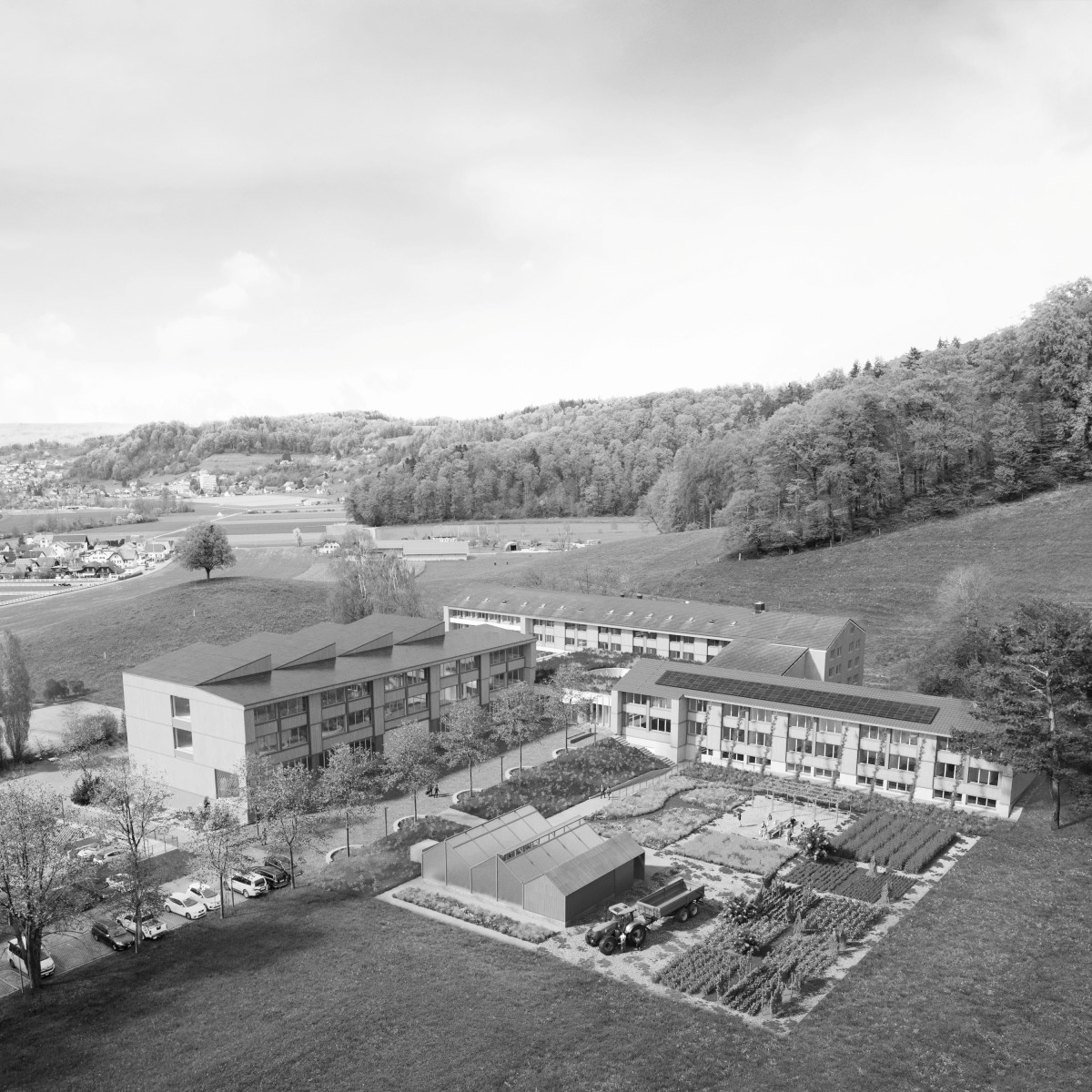 Visualisierung Campus Landwirtschaftliches Zentrum Liebegg