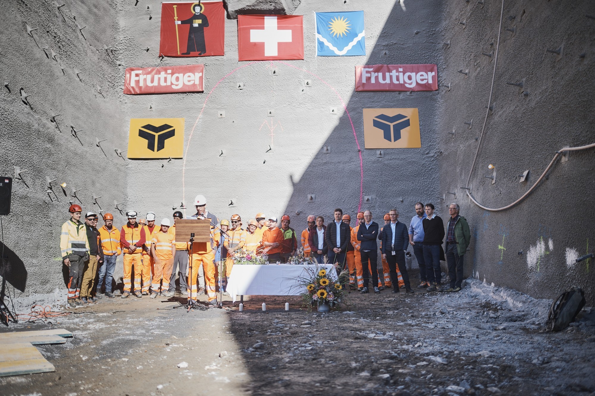 Projektteam für Entwässerungsstollen Braunwald