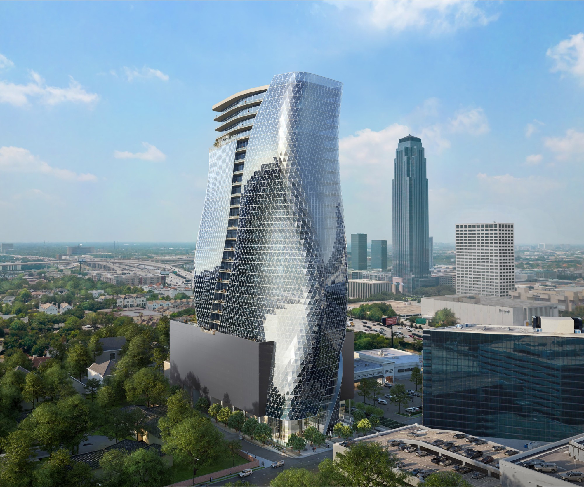 Visualisierung Büroturm O27 in Houston
