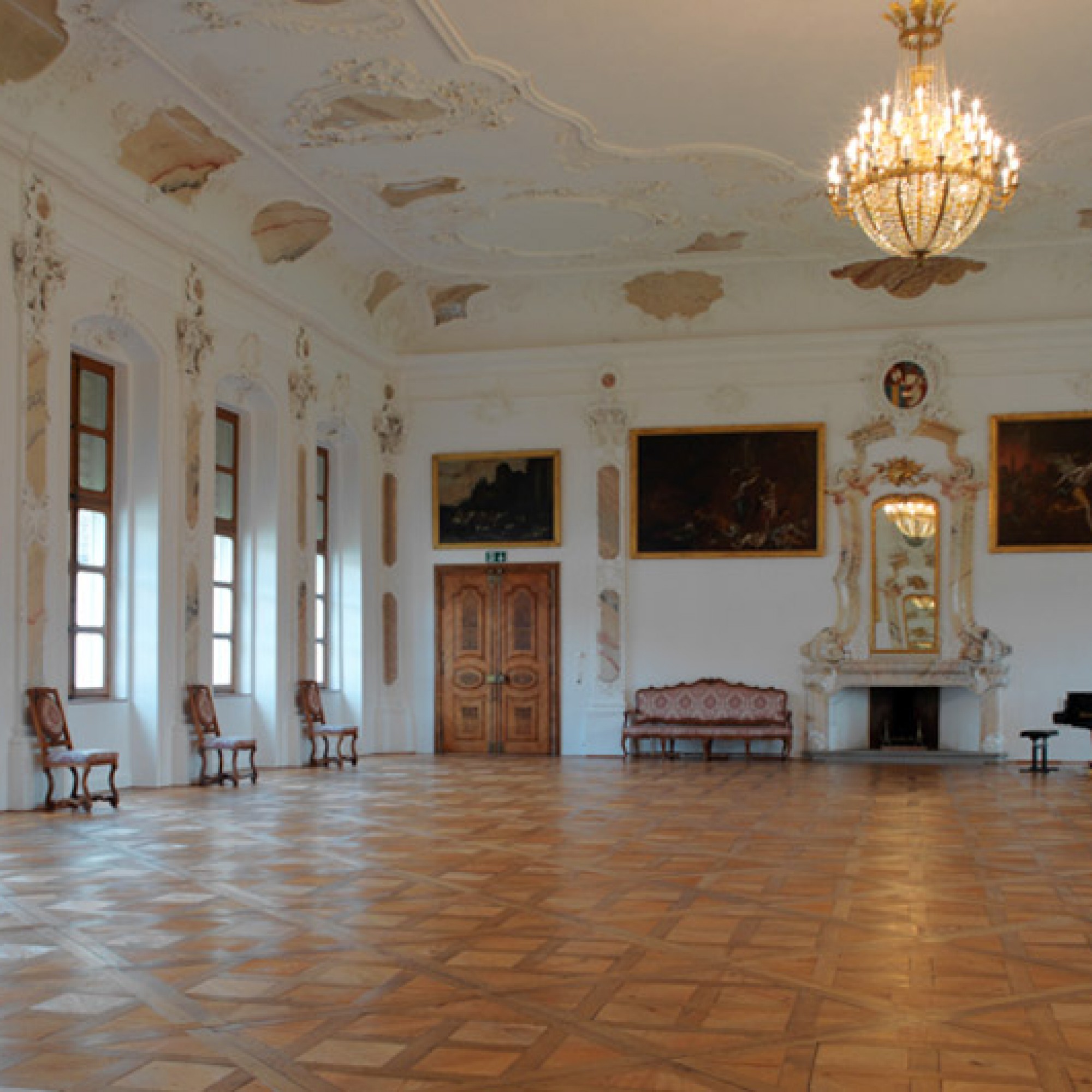 Barocke Pracht im Festsaal des Klosters. (Margherita Delussu, Luzern)