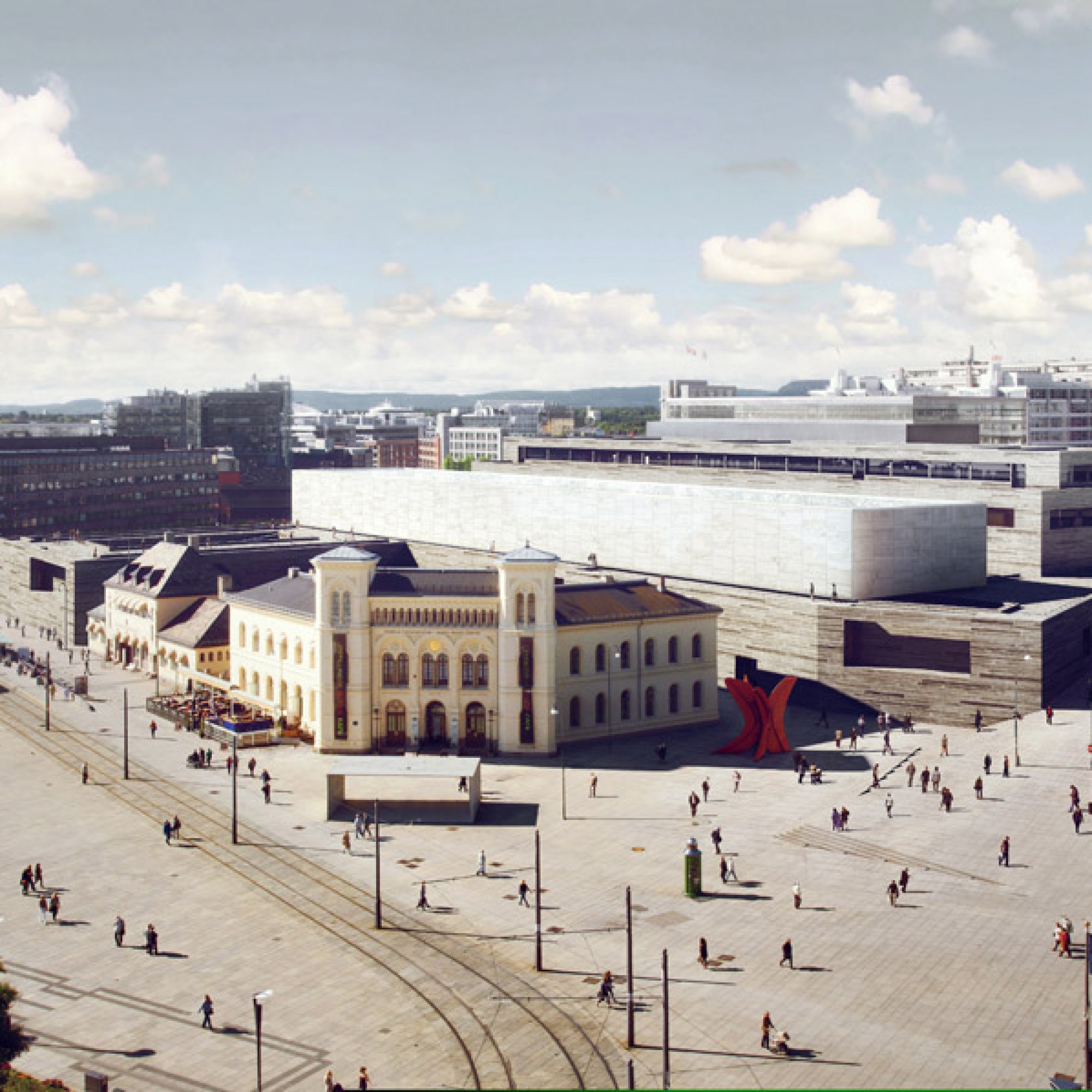 Das Museum passt sich von der Höhe seiner Umgebung an. (PD)