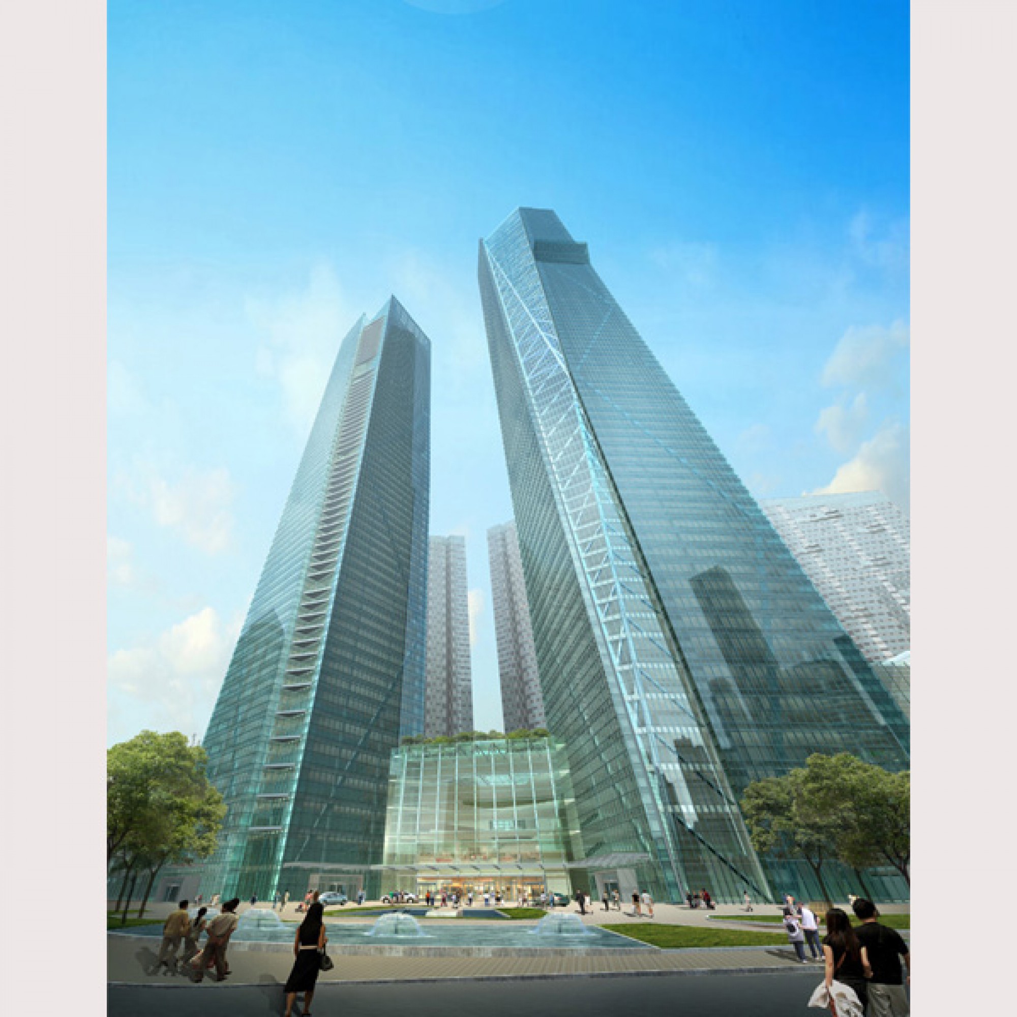 Eton Place Dalian Tower 1, Dalian, China (NBBJ via CTBUH)