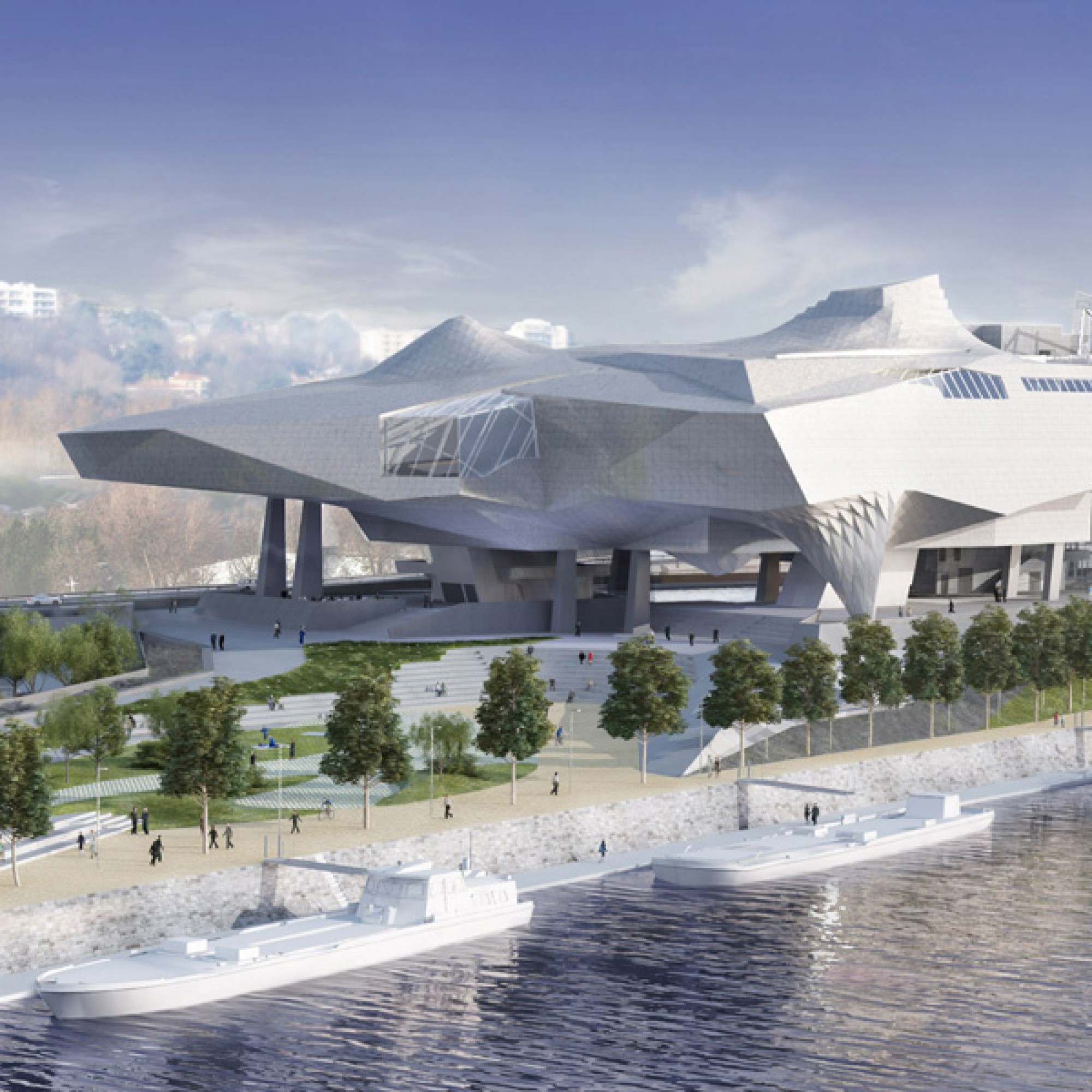 Das musée de confluences, Visualisierung (Coop Himmelb(l)au)