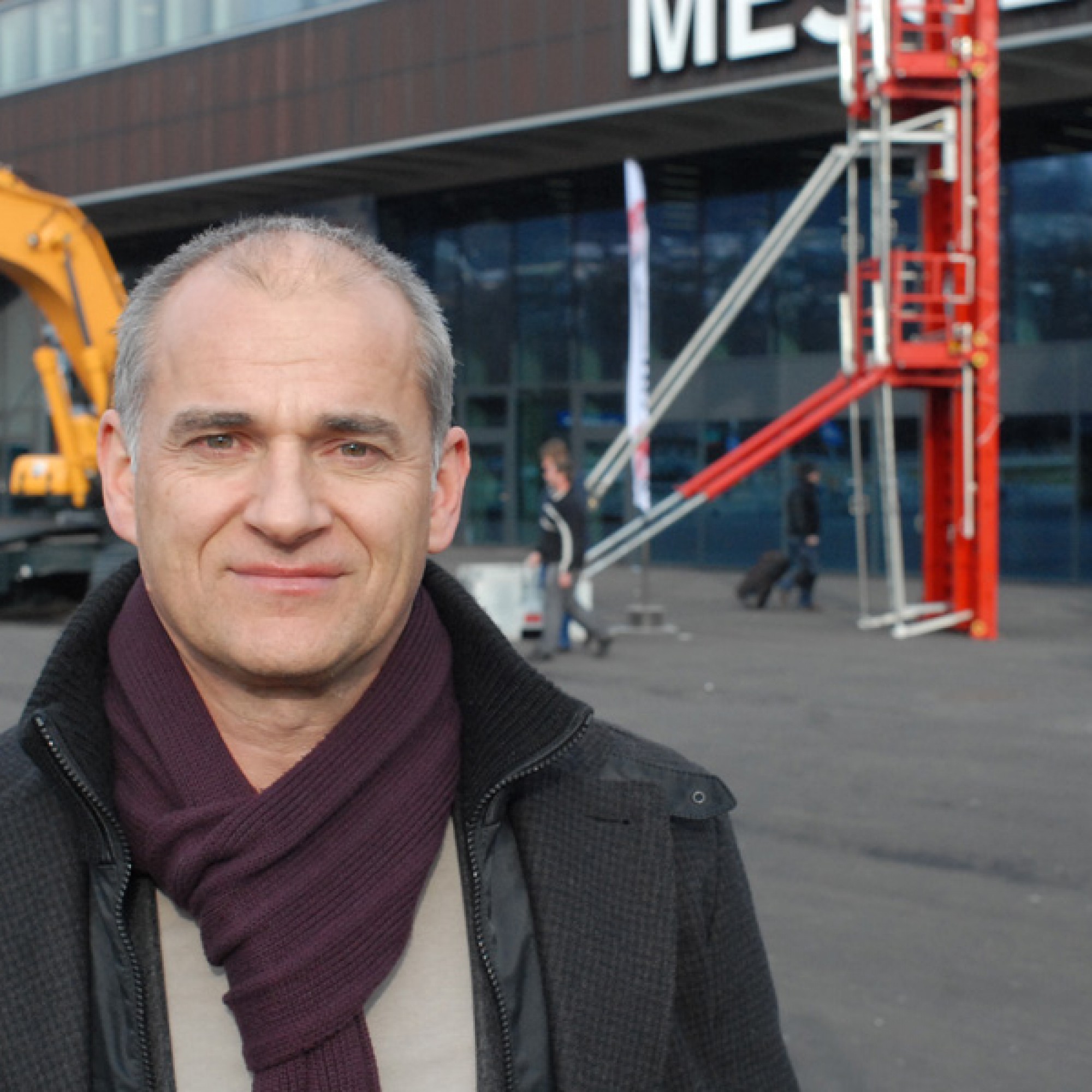 Messeleiter Andreas Hauenstein ist mit dem Verlauf der diesjährigen Baumaschinen-Messe Baumag in Luzern rundum zufrieden. (Bild: Stefan Breitenmoser)