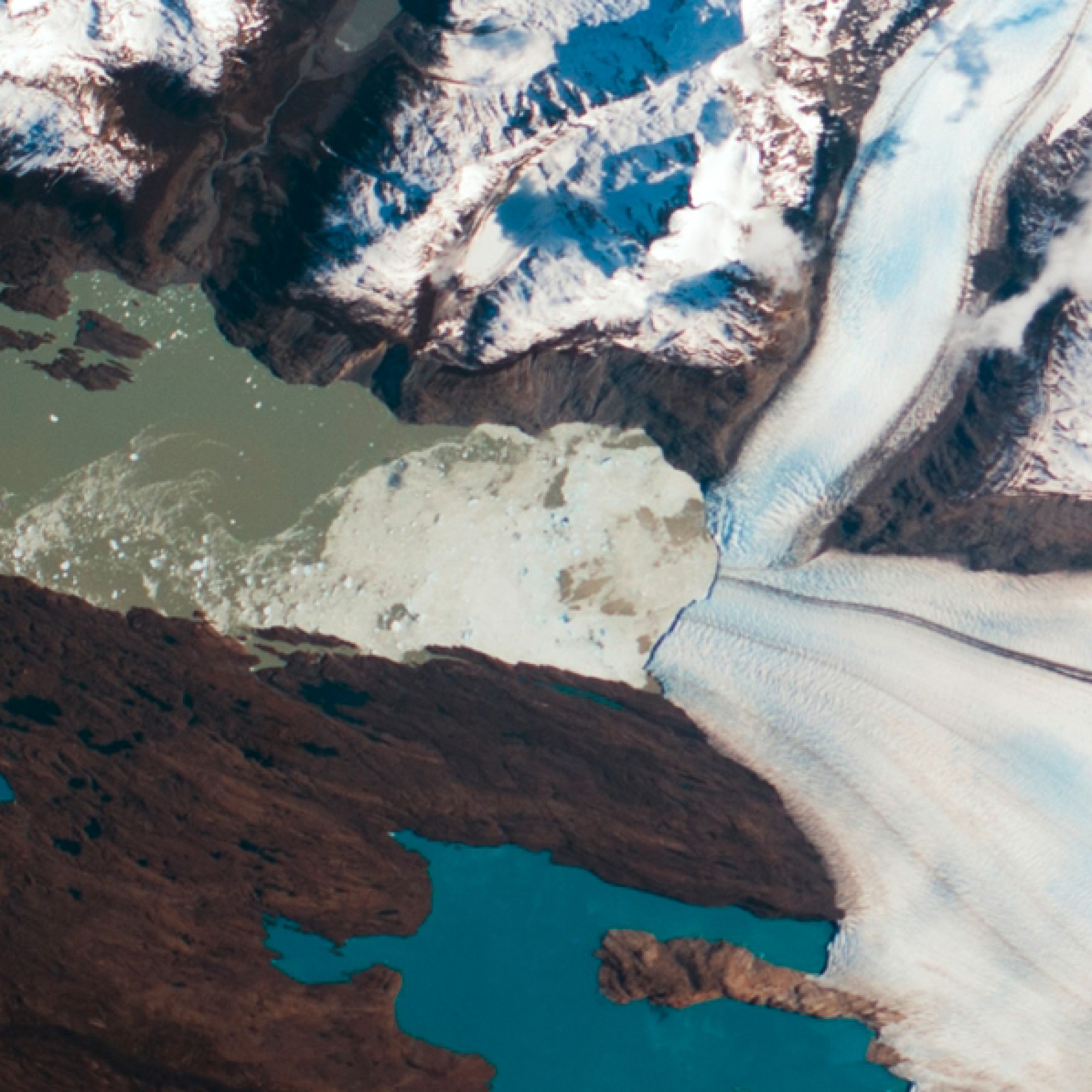 Upsala-Gletscher im Norden Patagniens. (Nasa)