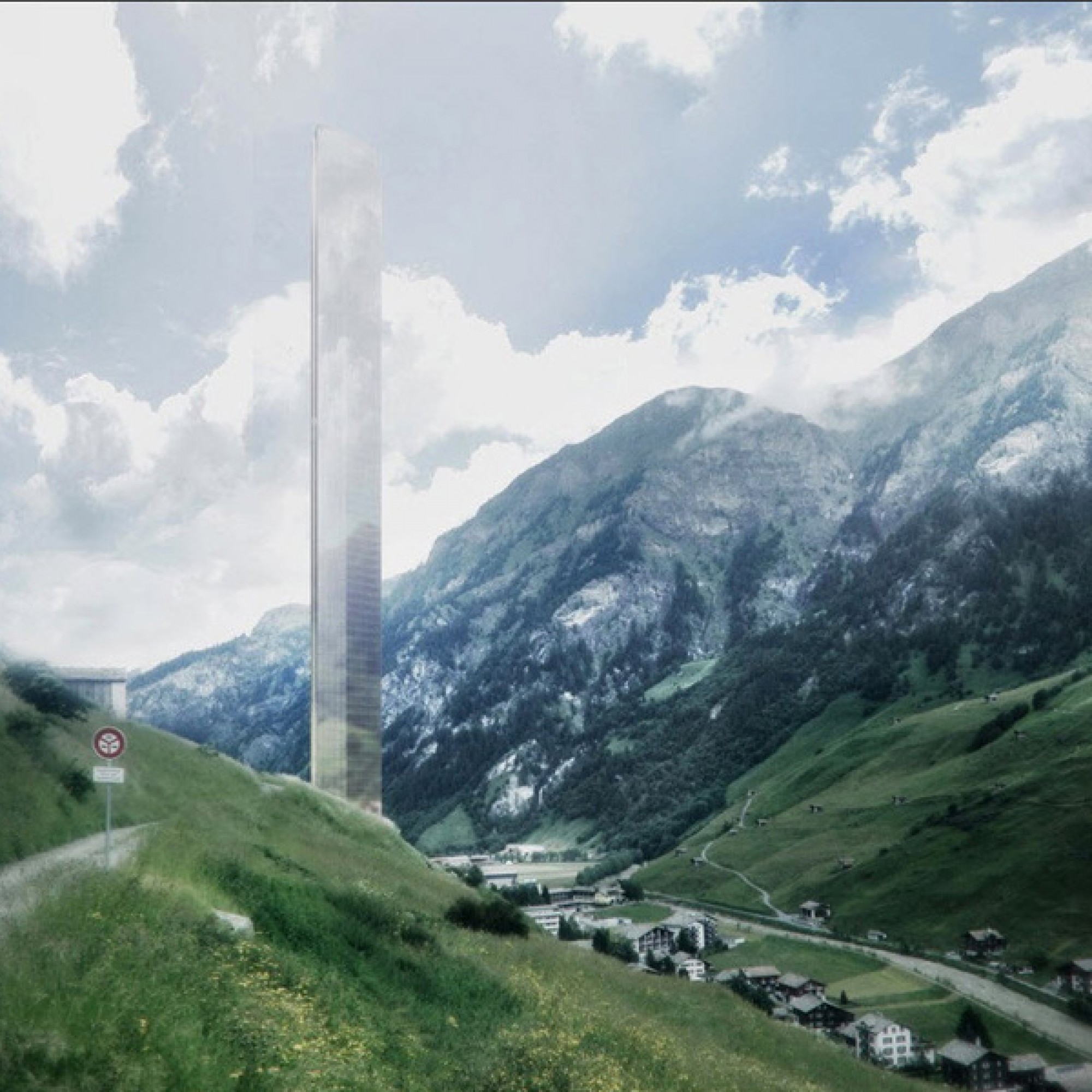 Das definitive Projekt für den Hotelturm in Vals.  (Visualisierung pd)