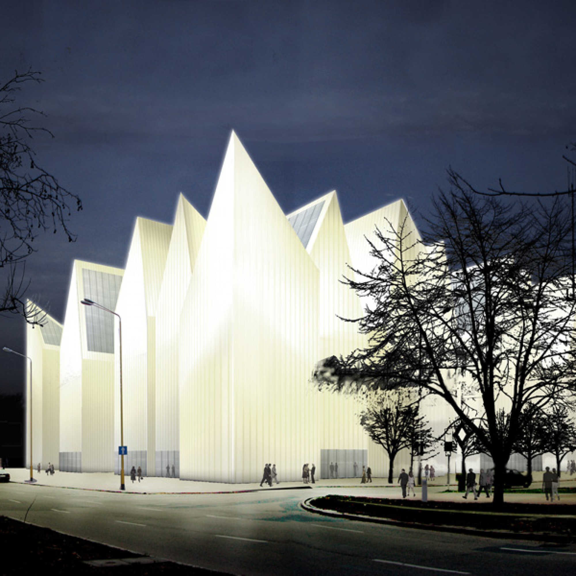 Die Philharmonie Szczecin, Visualisierung (wikimedia.org, UMSzczecin, CC)