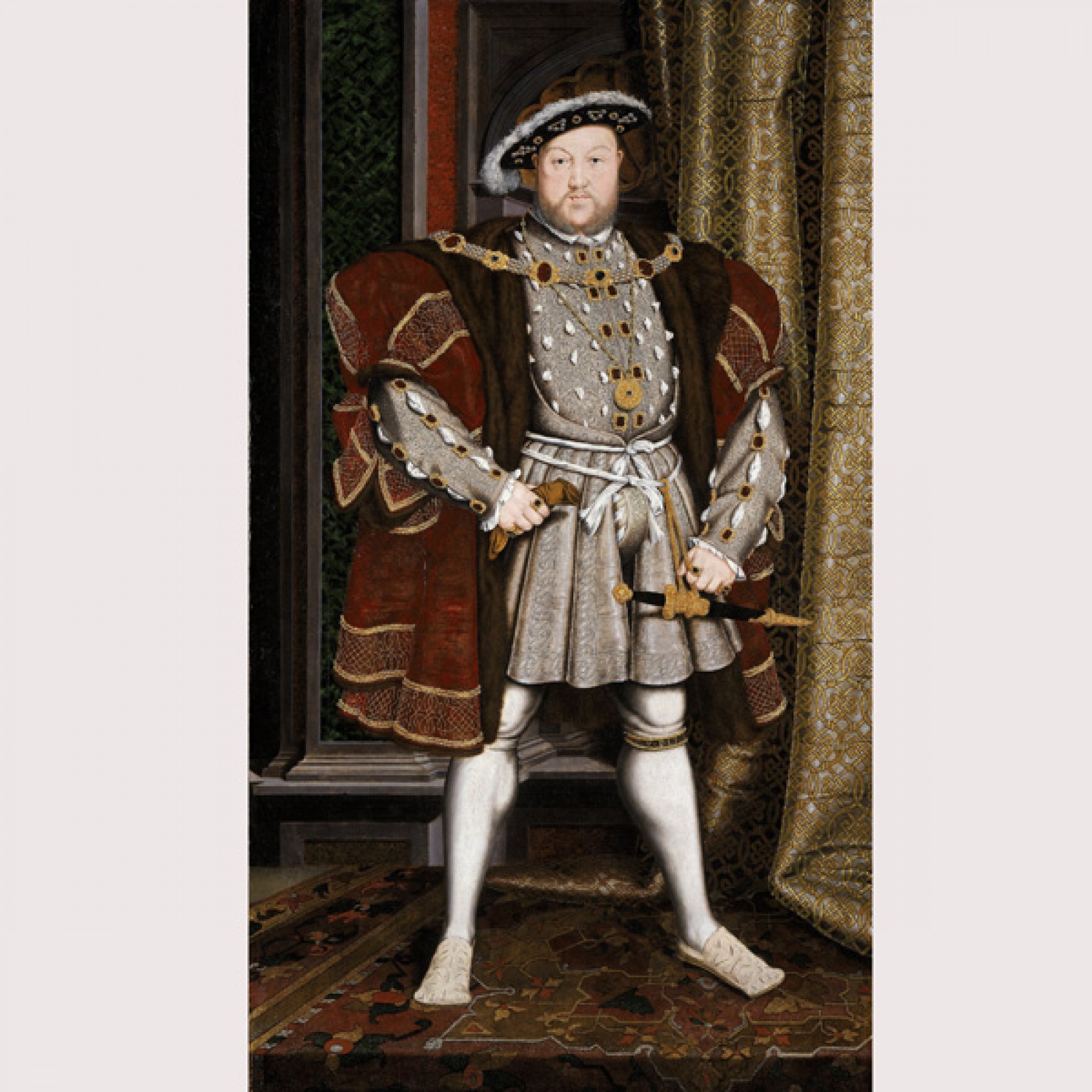 Heinrich VIII. nach Hans Holbein (gemeinfrei)