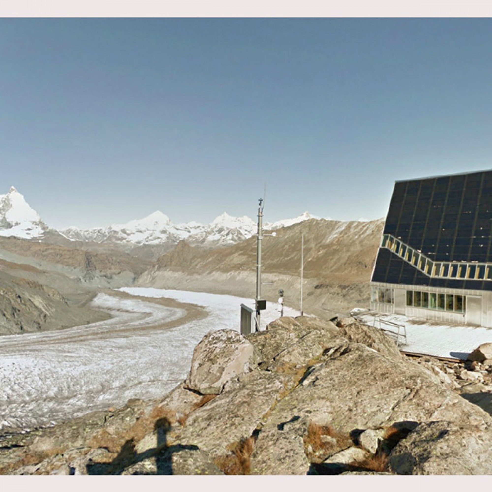 Die Monte Rosa Hütte in Zermatt