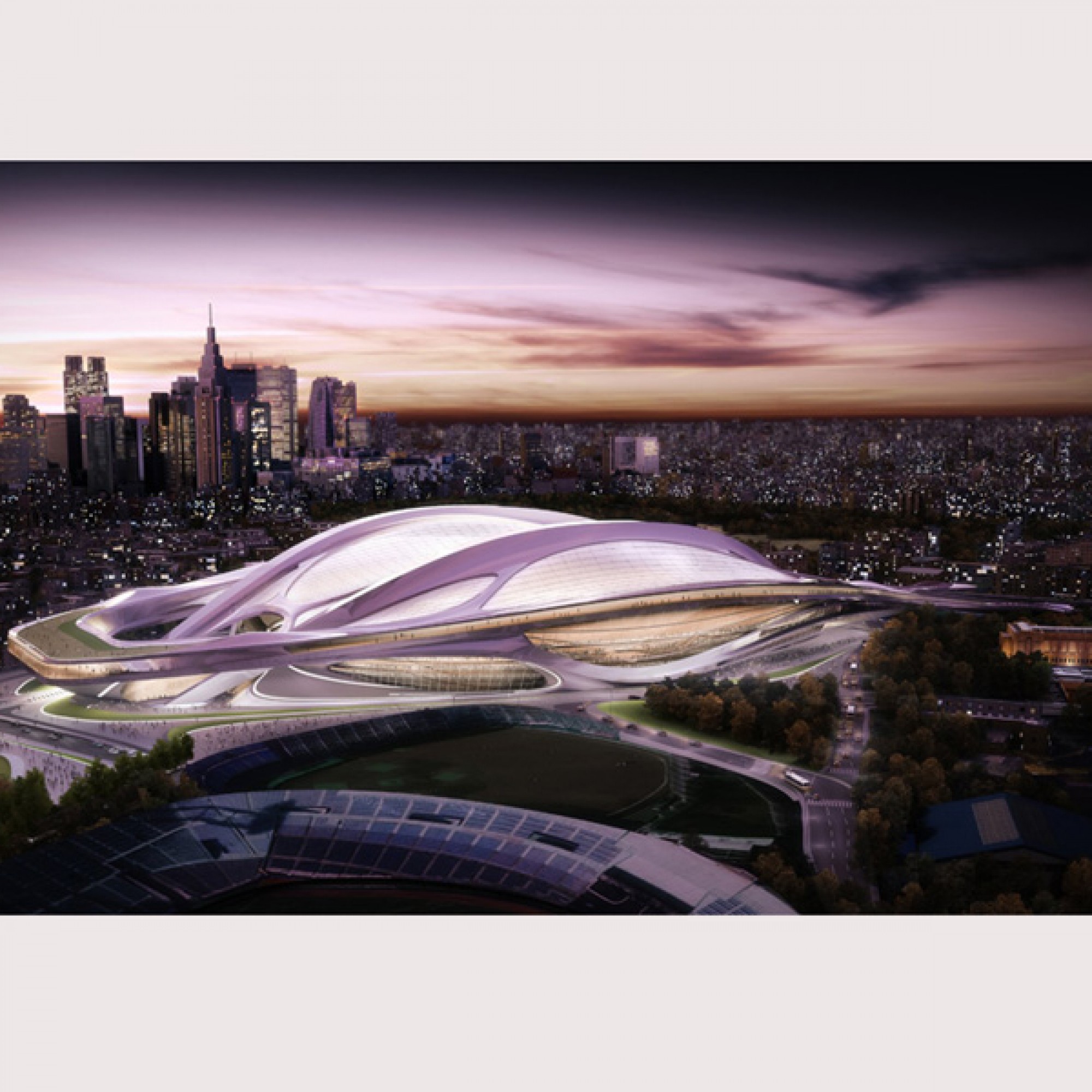 Zaha Hadids Vision für Olympia 2020 (Visualisierung pd)