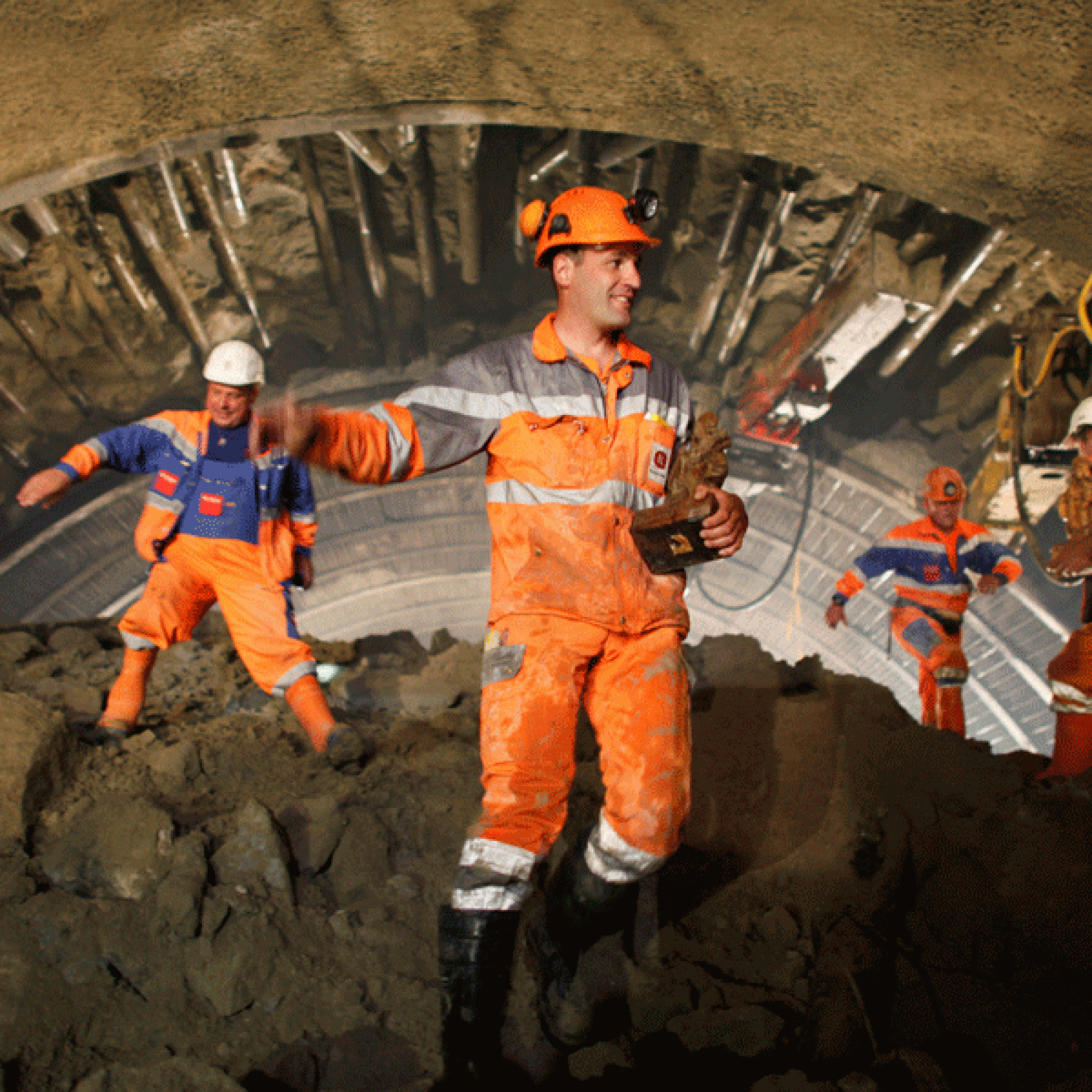 Der Durchbruch im Rosshäuserntunnel (Peter Studer)