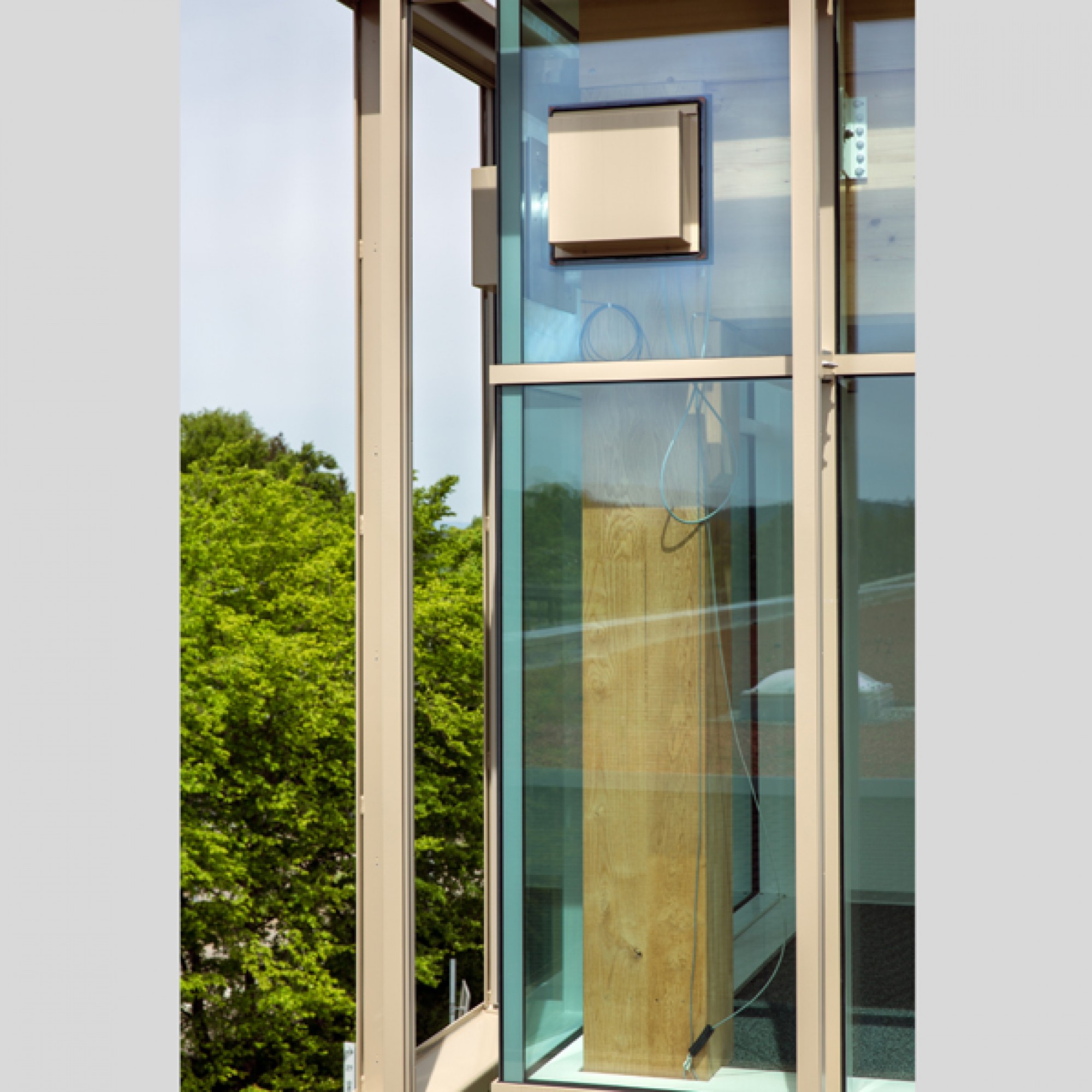 Fassade mit Verankerung der Vorspannkabel. (ETH Zürich/Marco Carocari)