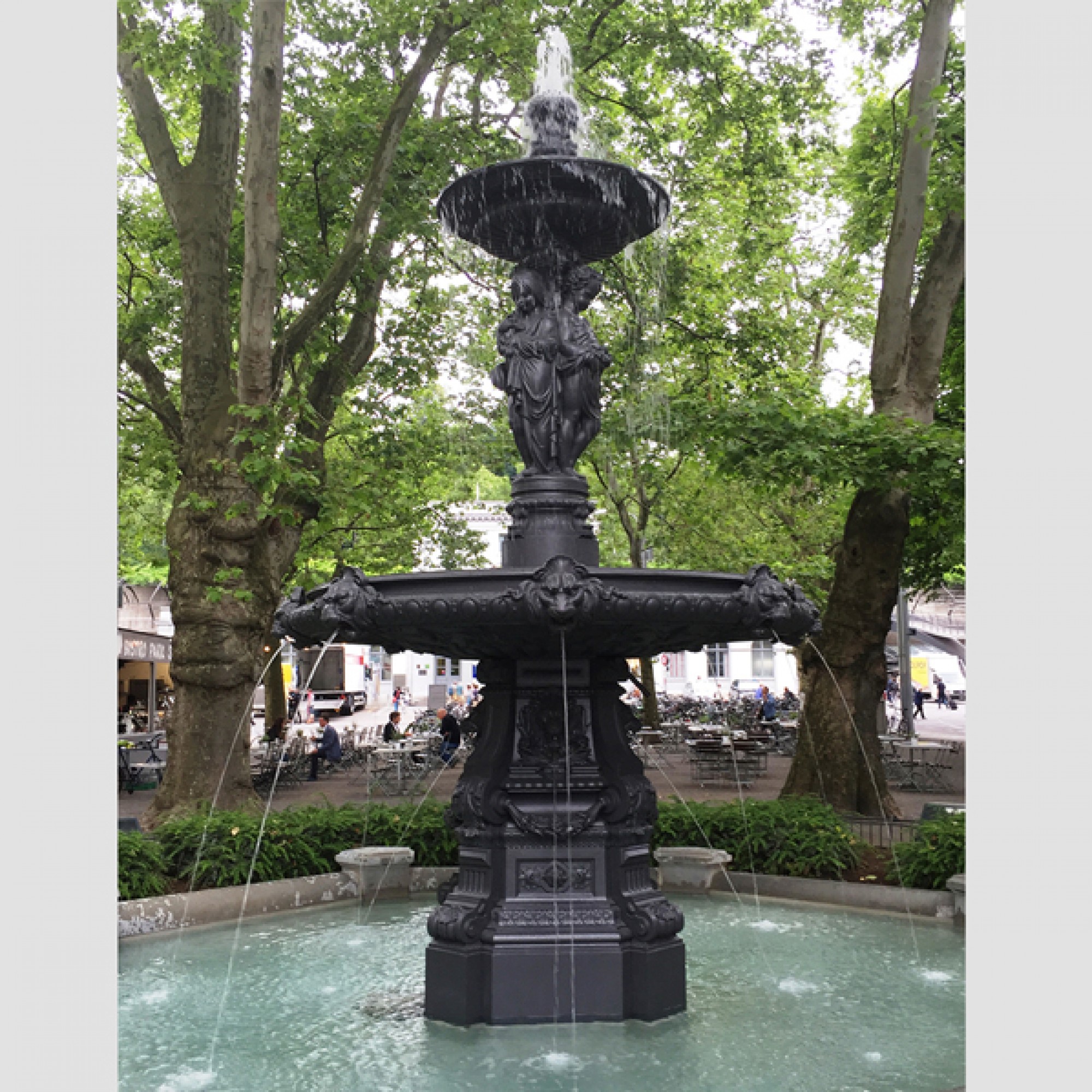 Der römische Brunnen wurde um 1869 errichtet. (zvg)