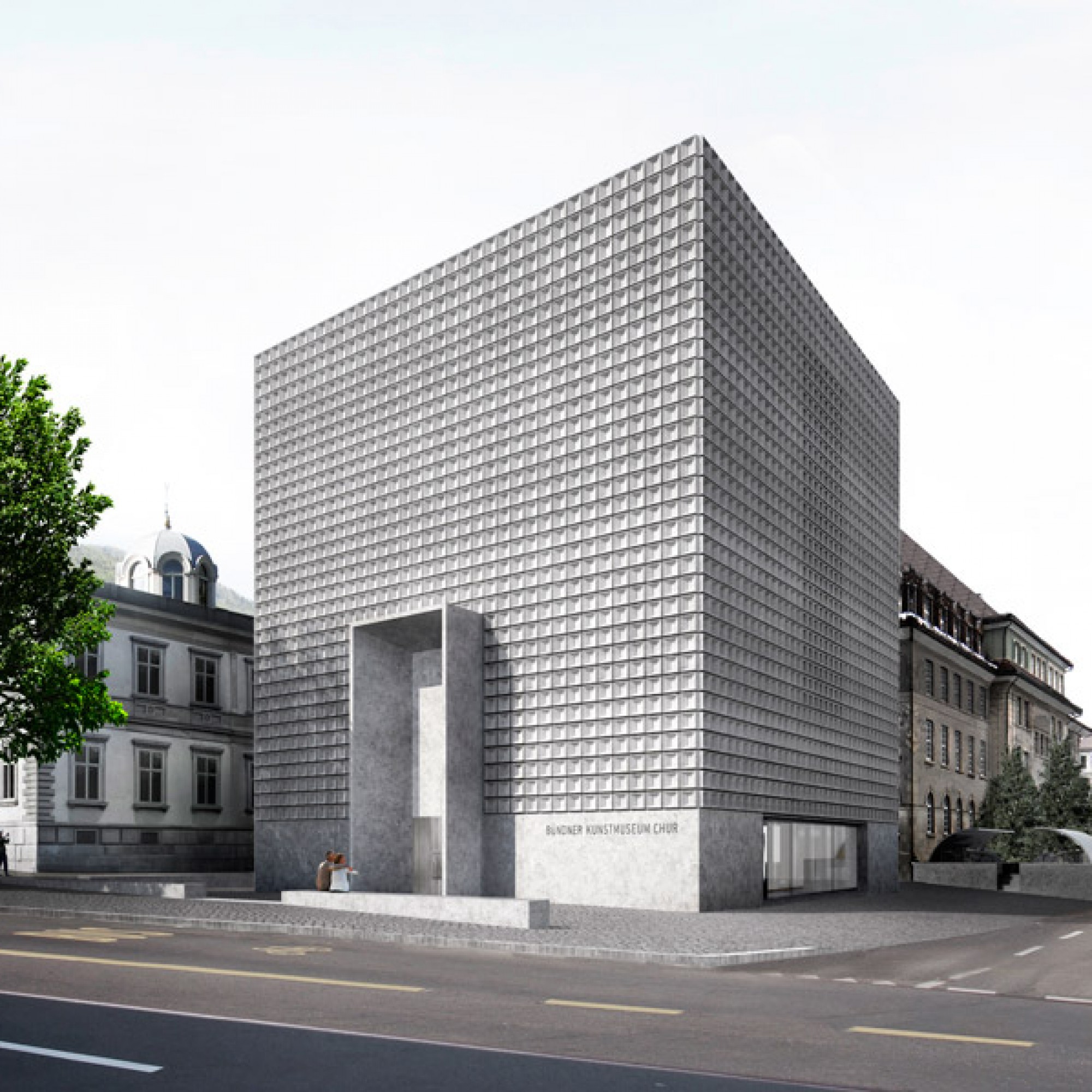 Das neue Kunstmuseum in Chur (Visualisierung pd)