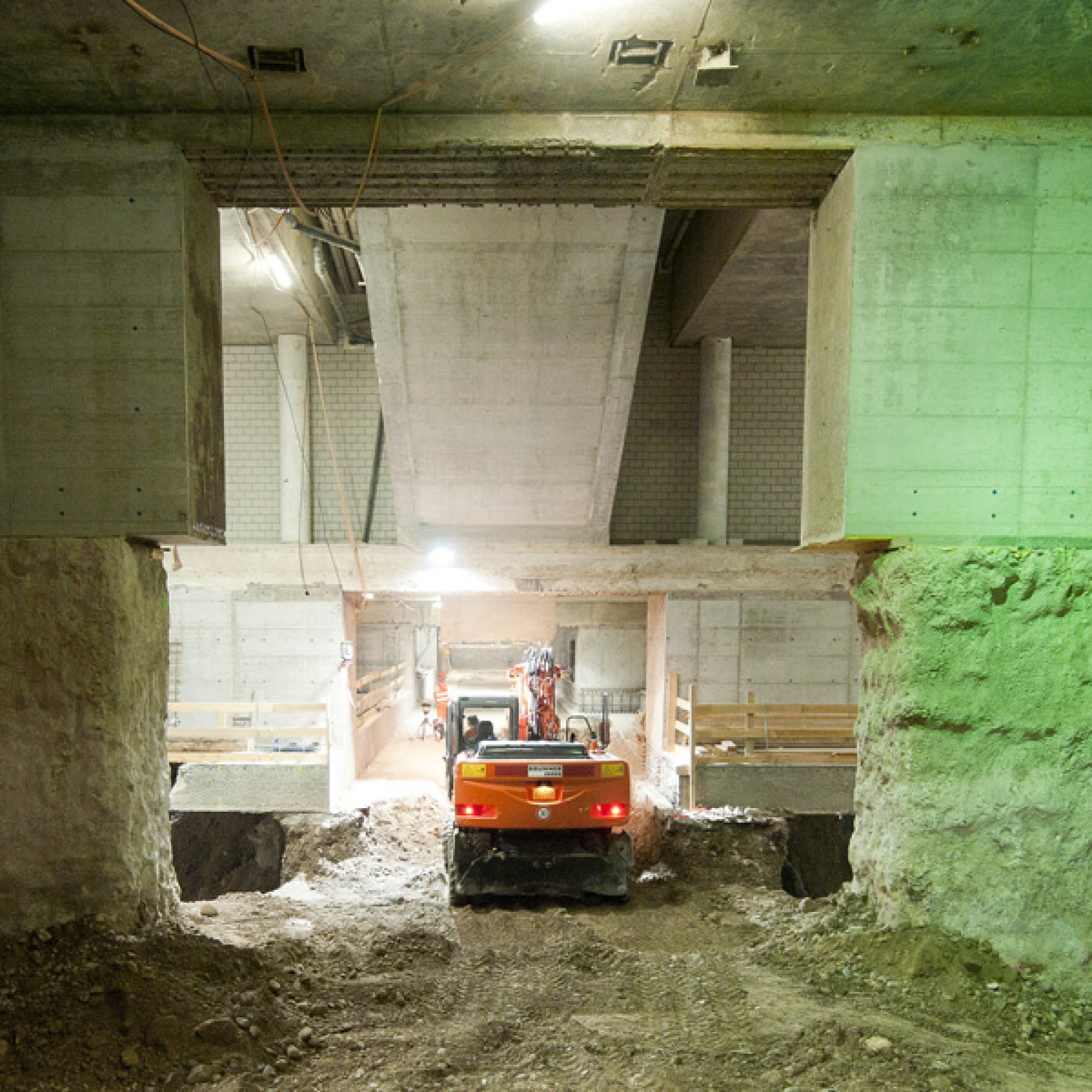 Gesamtsieger und Sieger Kategorie Grund-, Tief- und Infrastrukturbau: Durchmesserlinie Zürich-Bahnhof Löwenstrasse (Oli Rust, pixstudios, Zürich)