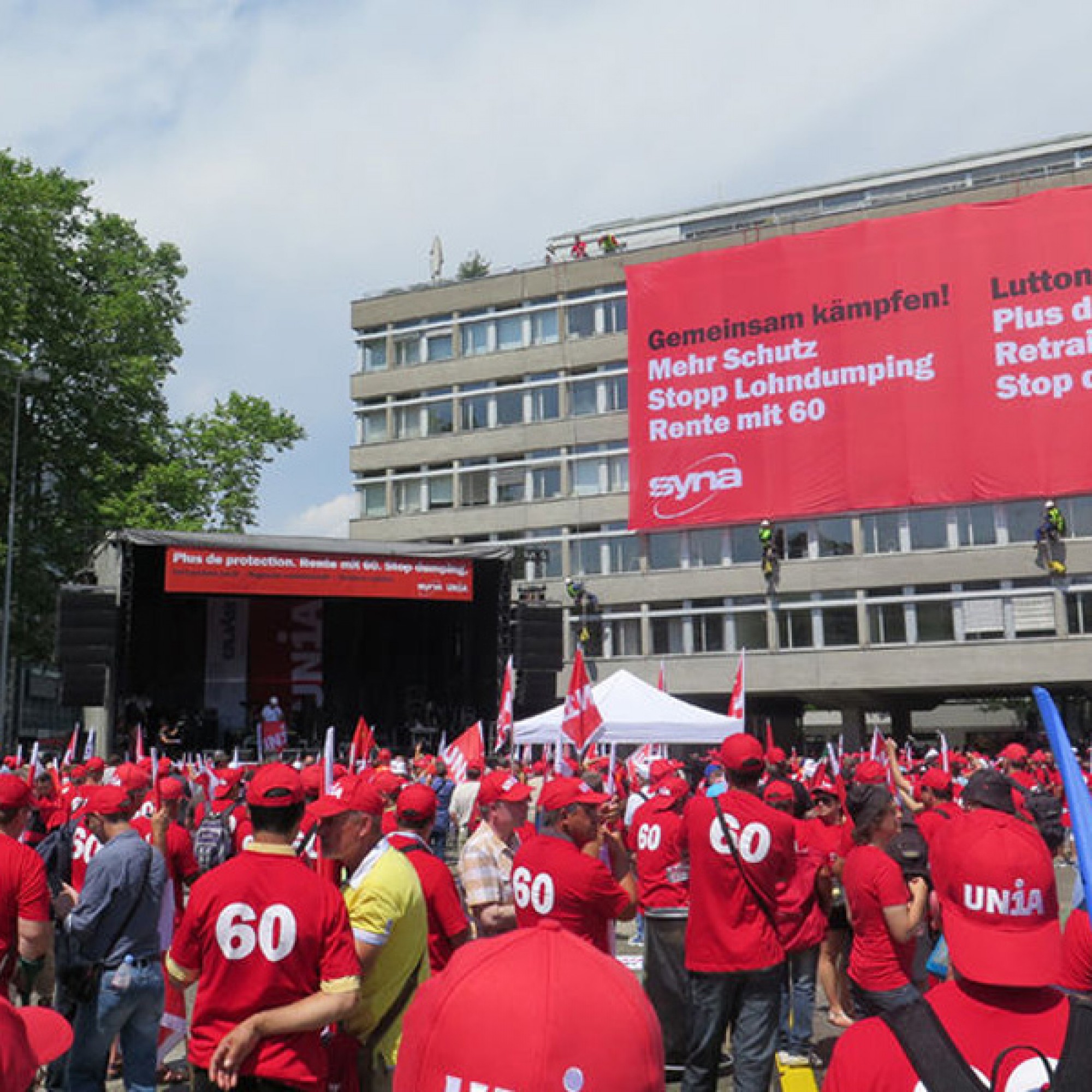 Schlusskundgebung auf dem Helvetiaplatz (zvg)