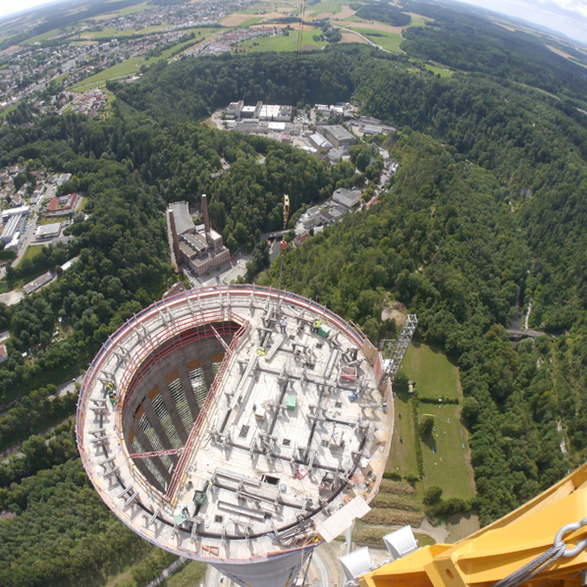 Eindrücklicher Anblick: die Baustelle aus der Vogelperspektive. (PD)