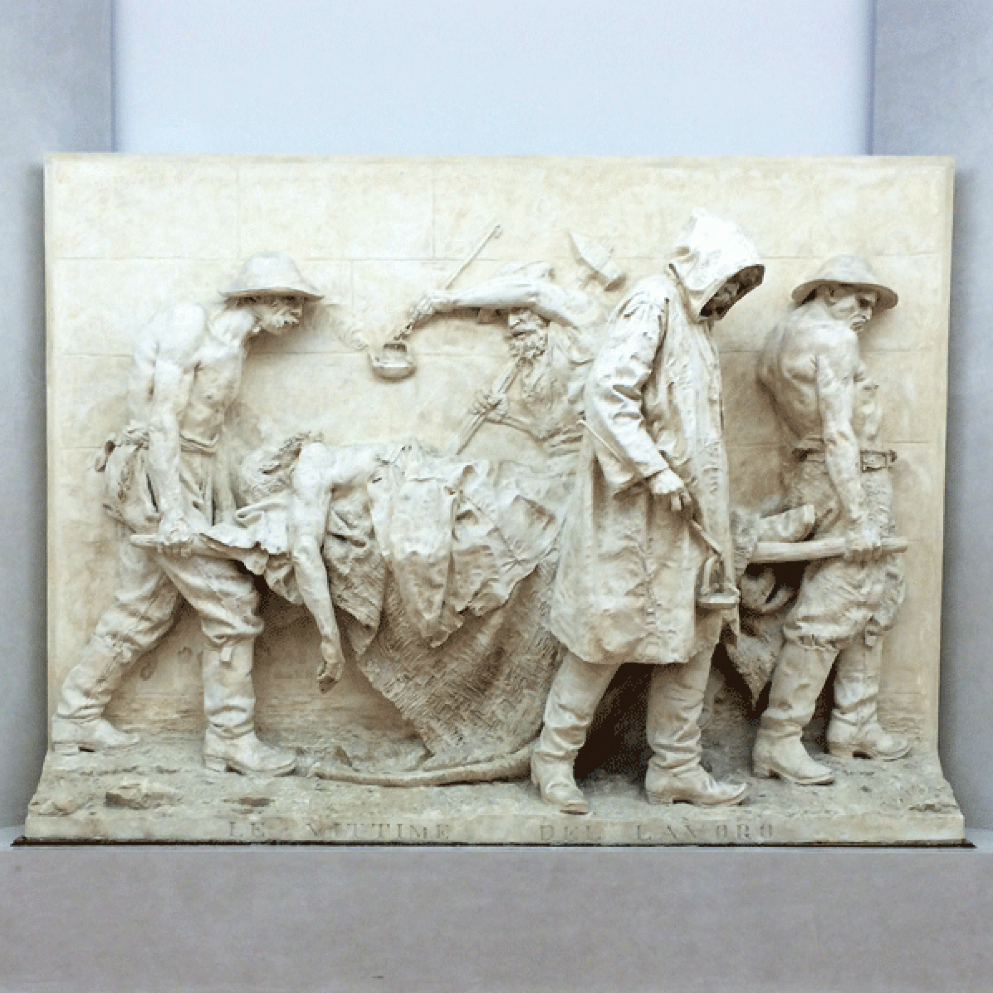 Entwurf für das Denkmal für die Arbeiter, die dem Bau des Gotthard-Eisenbahntunnels zum Opfer fielen, von Vincenzo Vela. (Silva Maier)