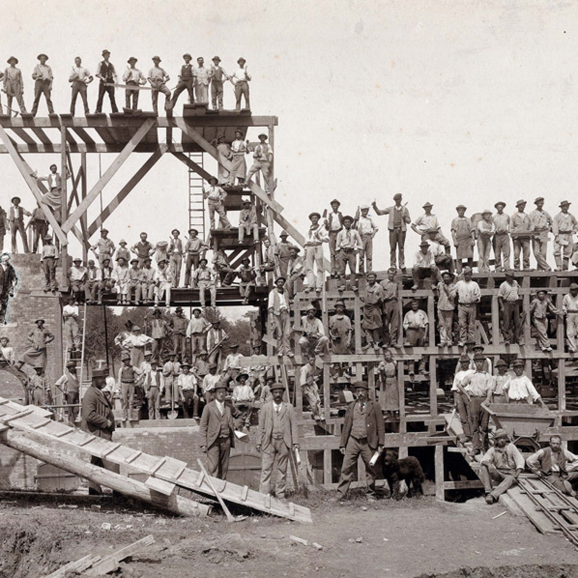 Mechanische Ziegelei Allschwil, 1898 (Foto: Eduard Müller/Schweizerisches Nationalmuseum)