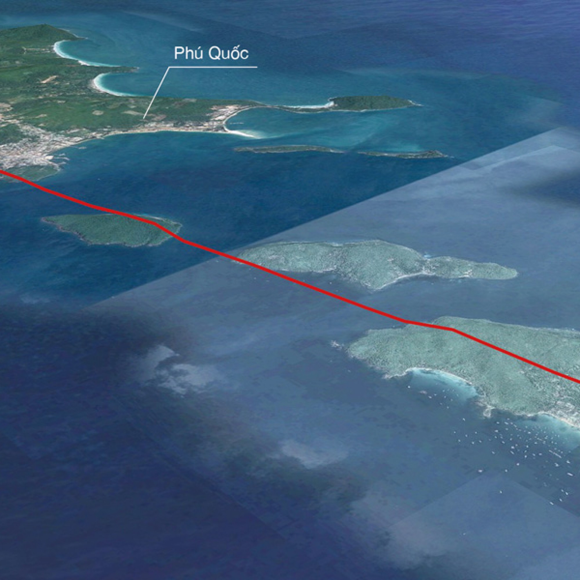 Die Seilbahn wird die Inseln Phú Quốc und Hòn Thơm verbinden. (Visualisierung Doppelmayr)